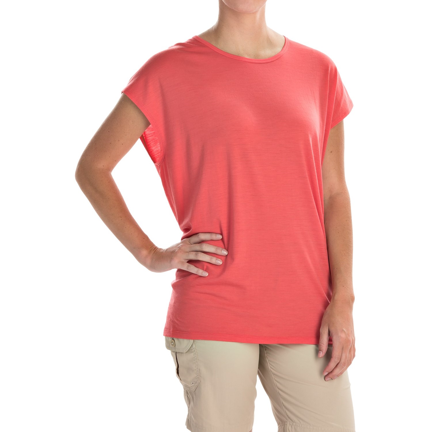 Icebreaker Aria Tunic Shirt - Merino Wool, UPF 20+, Short Sleeve (For Women)