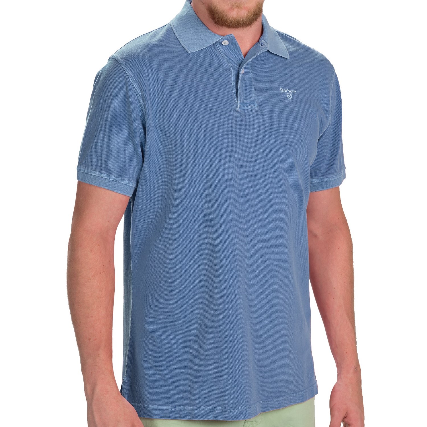 Barbour Washed Sports Polo Shirt - Short Sleeve (For Men)