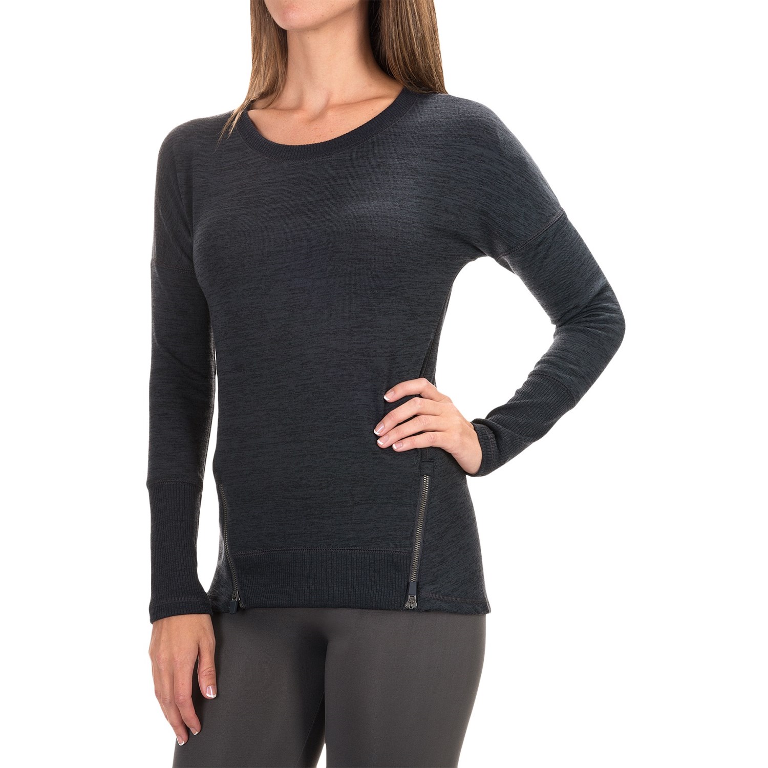 90 Degree by Reflex Zipper Sweater (For Women)