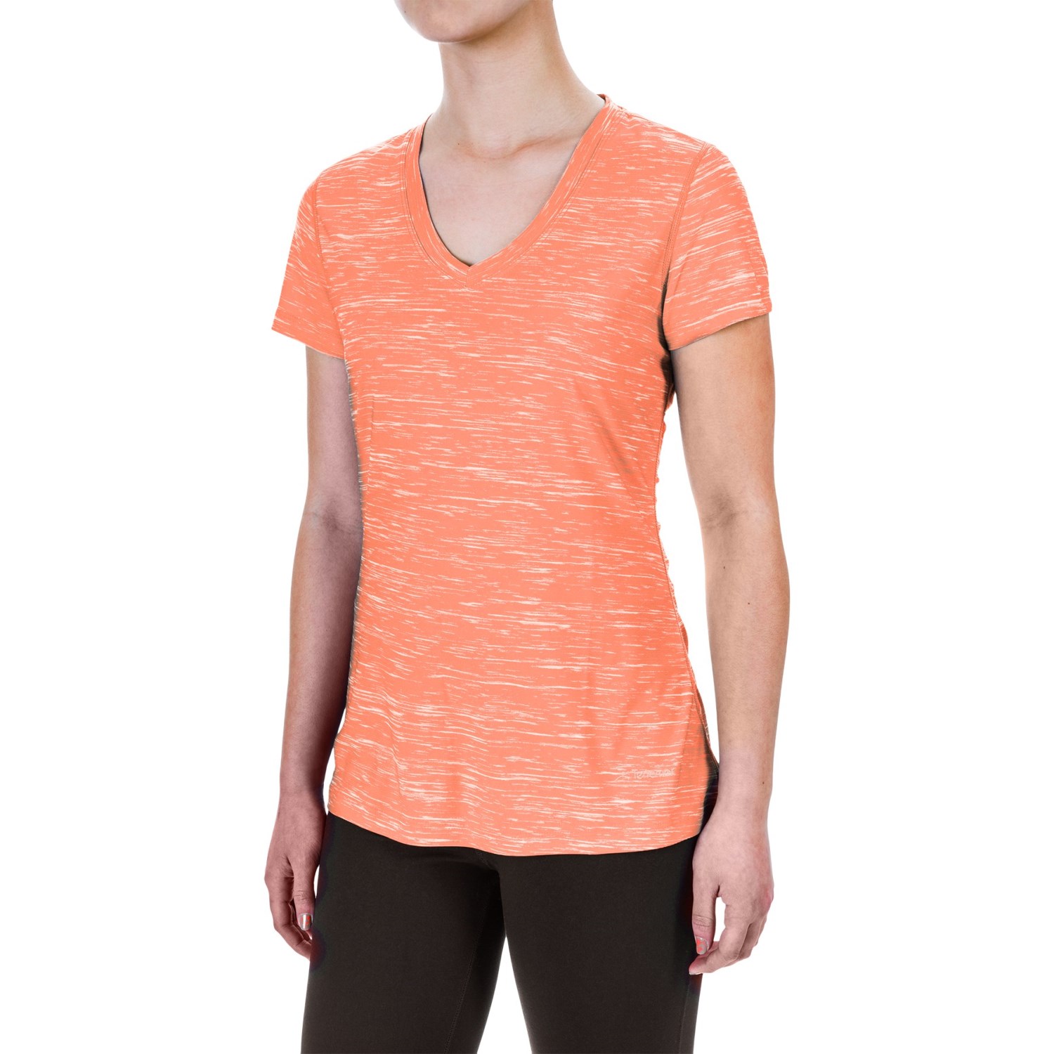 Terramar Melange T-Shirt - UPF 25+, V-Neck, Short Sleeve (For Women)