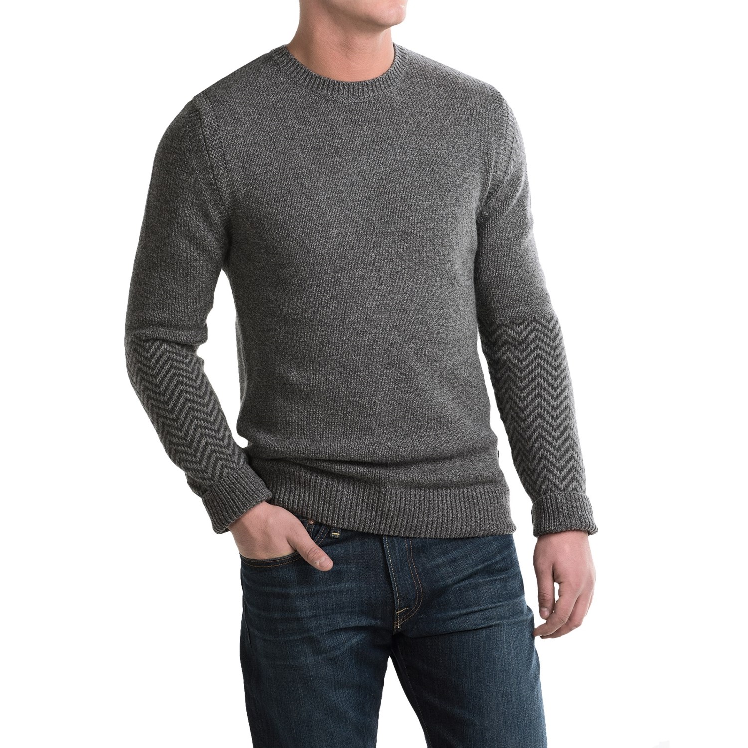 Barbour Melton Lambswool Sweater - Crew Neck (For Men)