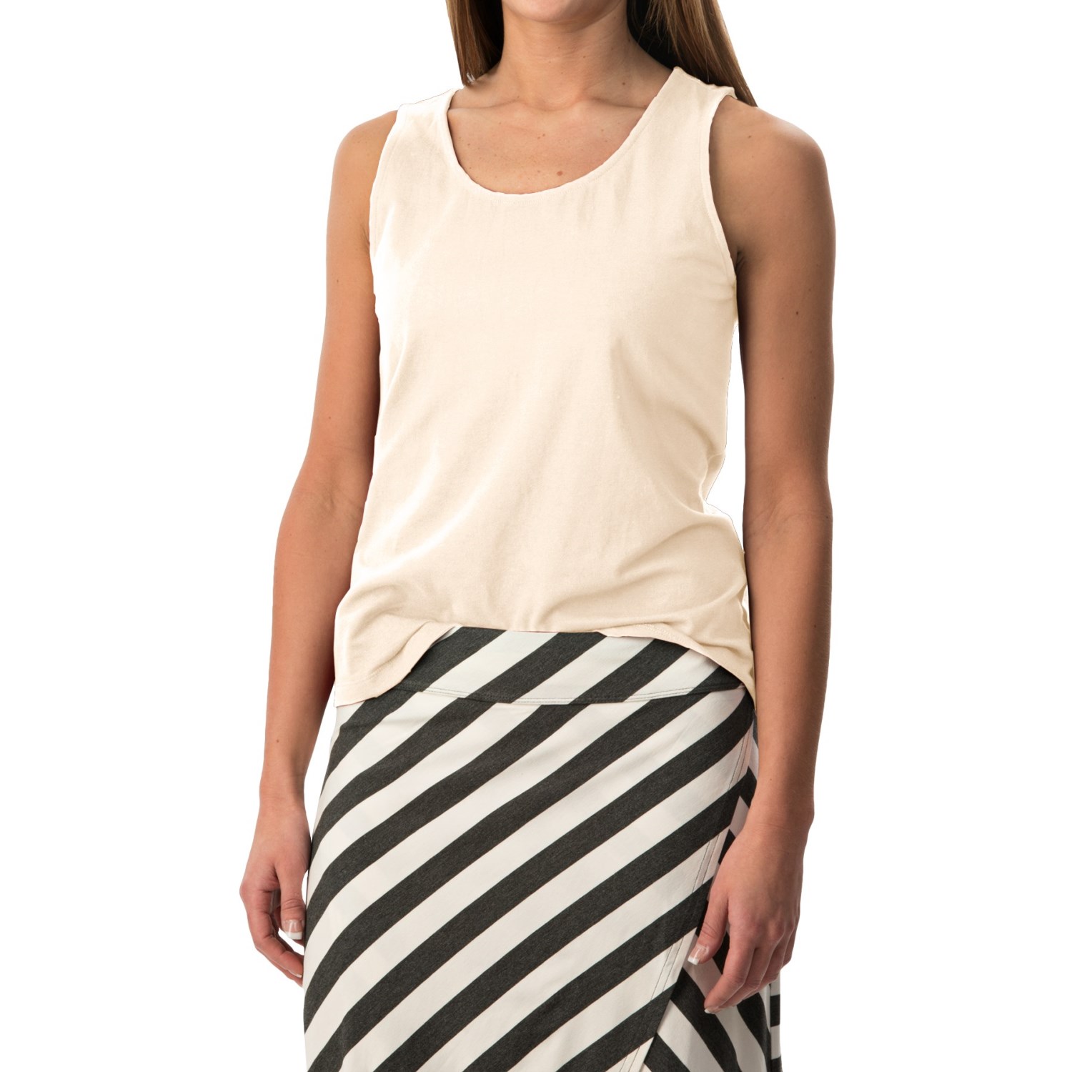 Stretch Cotton Tank Top (For Women)