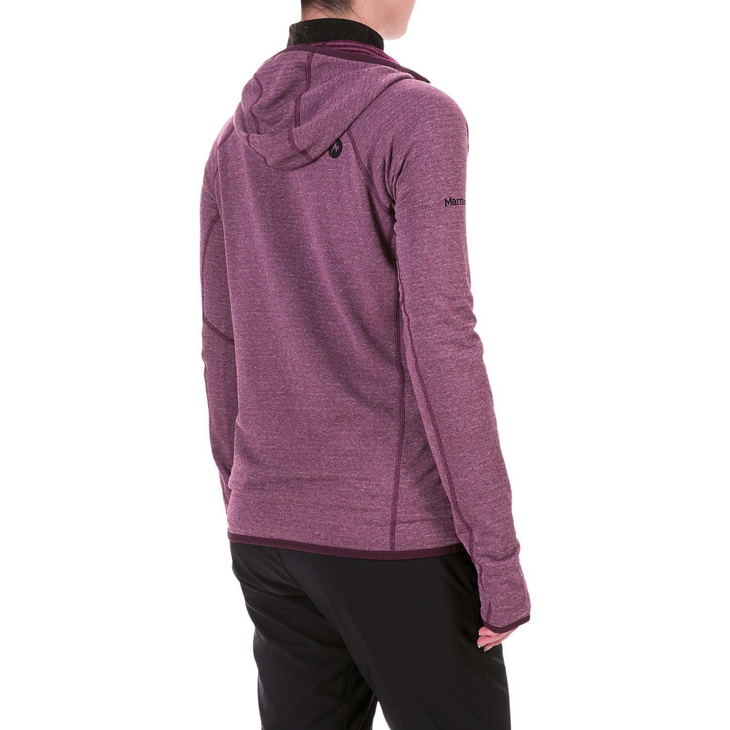 Marmot Powertherm Polartec® Power Wool® Hooded Shirt - Zip Neck, Long Sleeve (For Women)