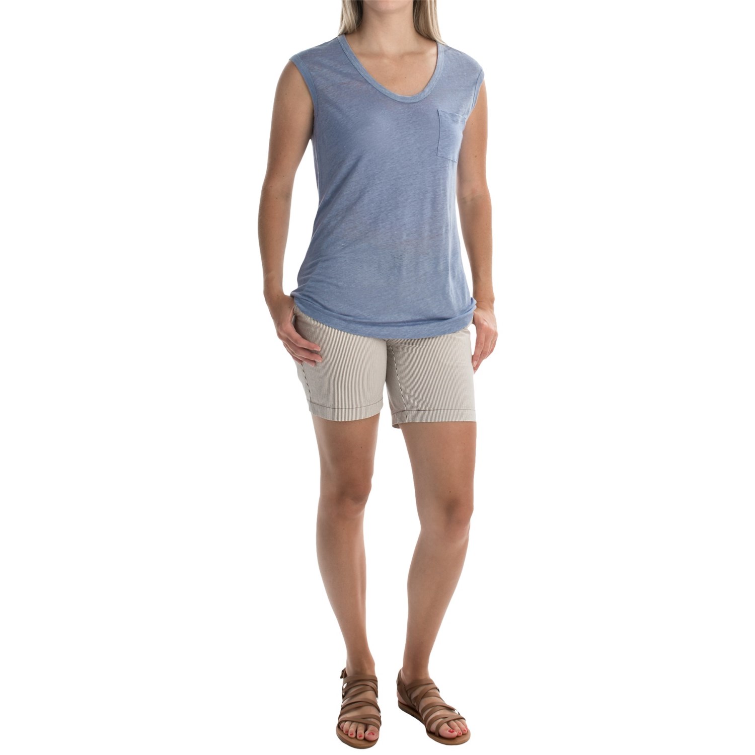 Tommy Bahama Linnea Jersey Linen T-Shirt - Sleeveless (For Women)