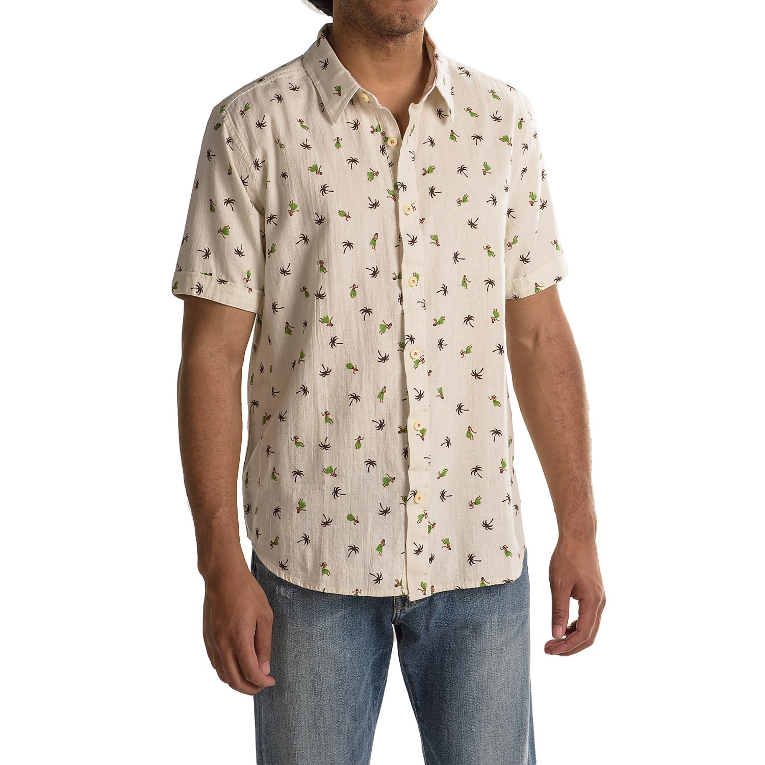 True Grit Hula Girl Shirt - Short Sleeve (For Men)