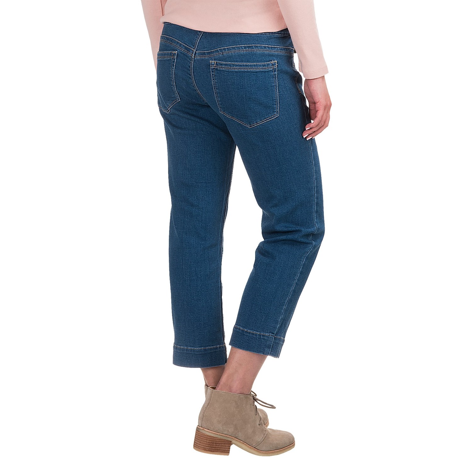 Patched Pull-On Capri Jeggings (For Women)