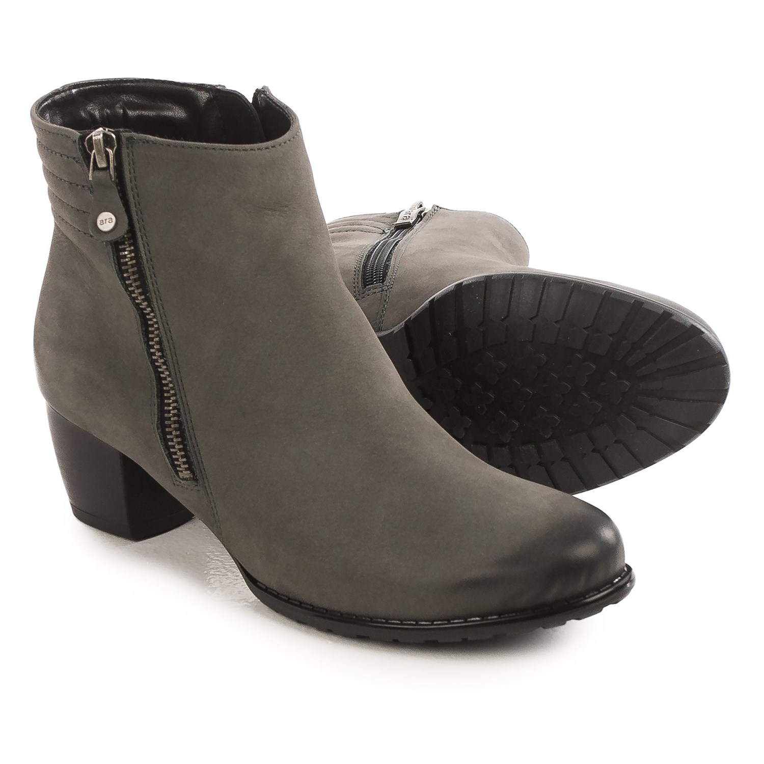 Ara Florrie Ankle Boots - Nubuck, Side Zip (For Women)