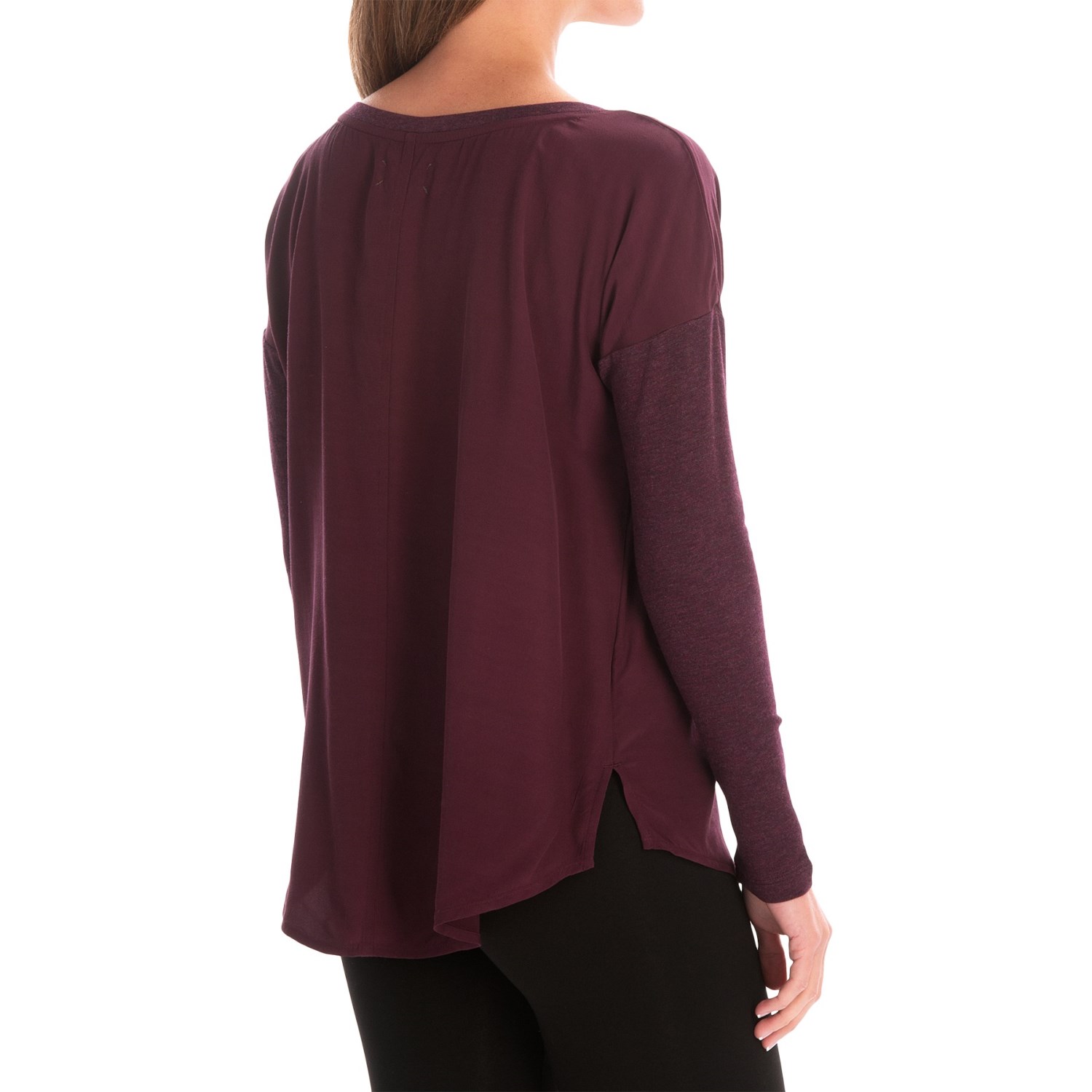 Mixed Media Rayon Shirt - Long Sleeve (For Women)