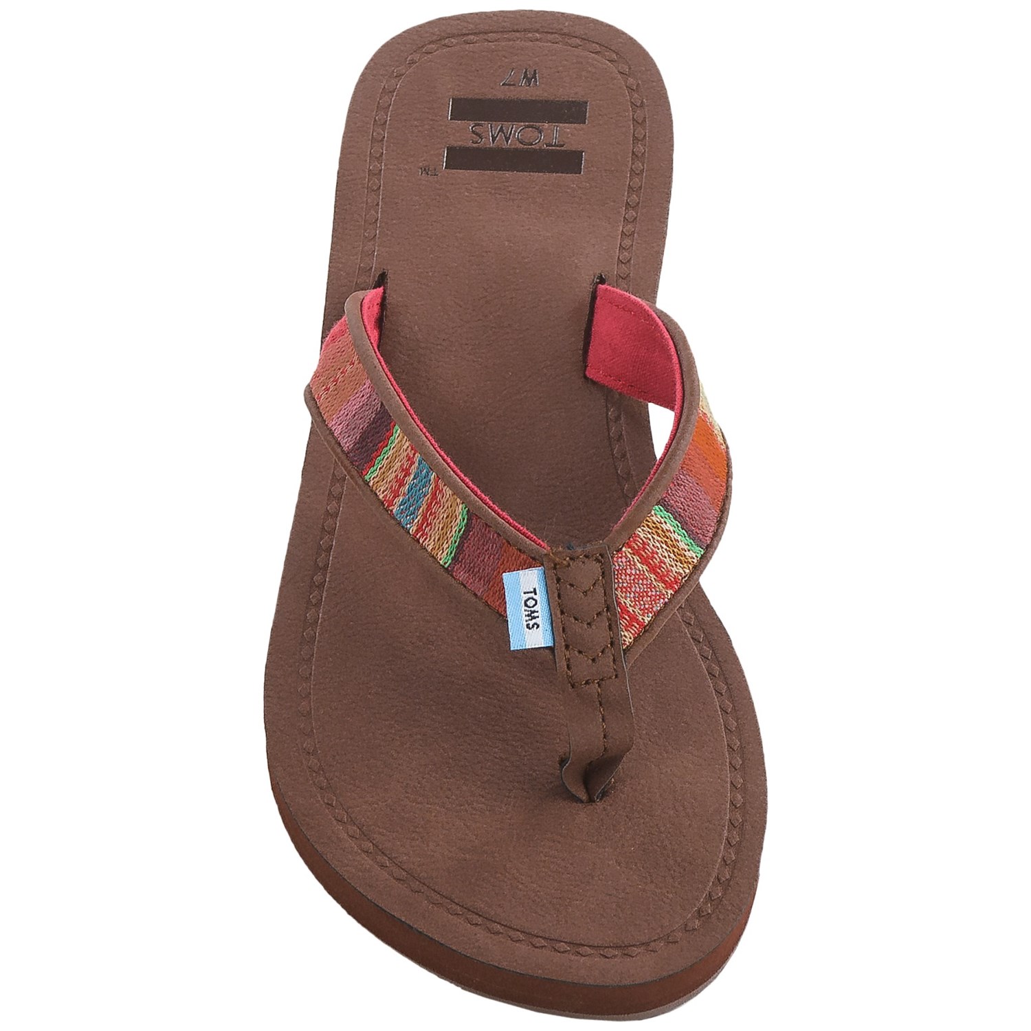 TOMS Solana Multi-Textile Flip-Flops (For Women)