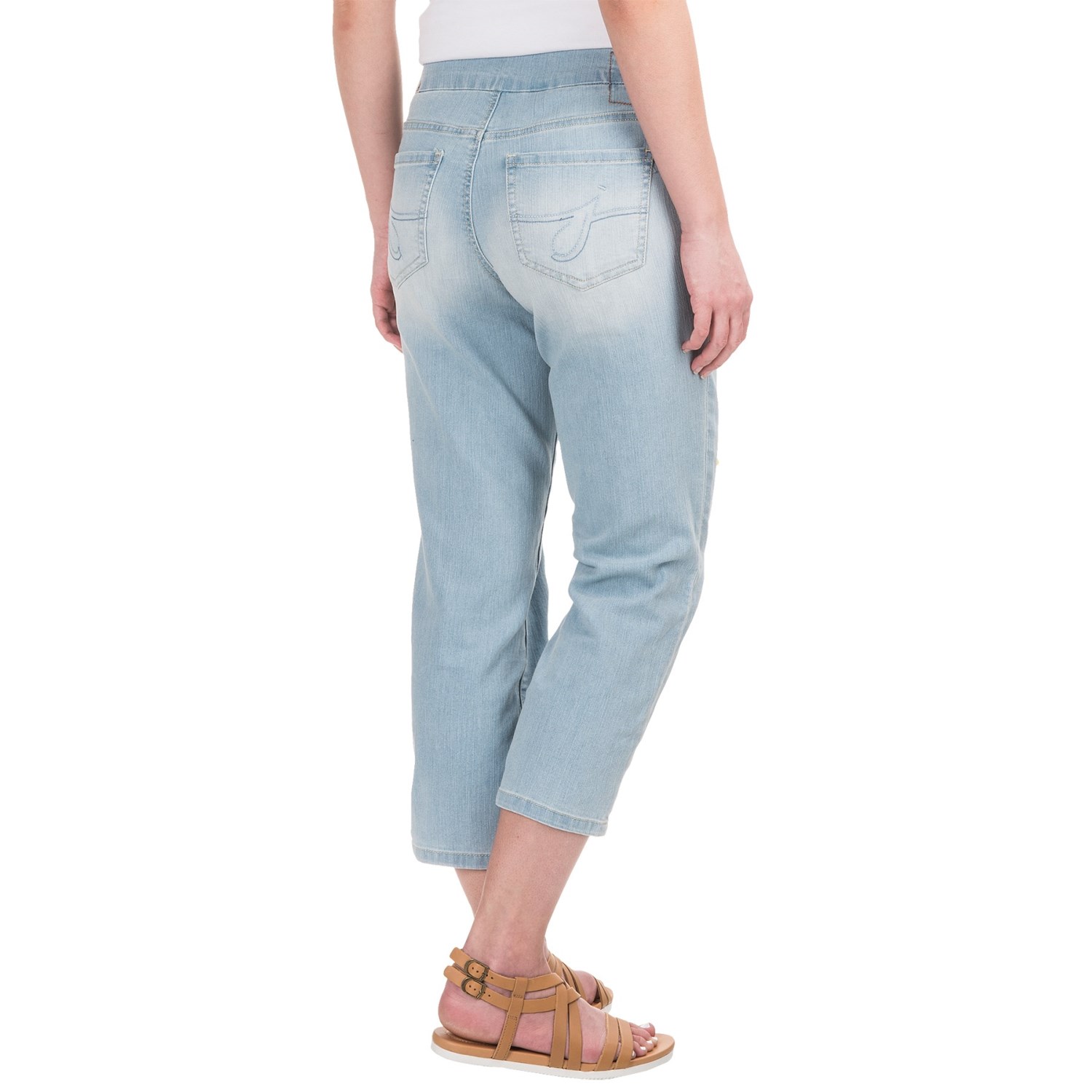 JAG ECHO CLASSIC FIT COMFORT DENIM PULL ON CROP JEAN (For Women)