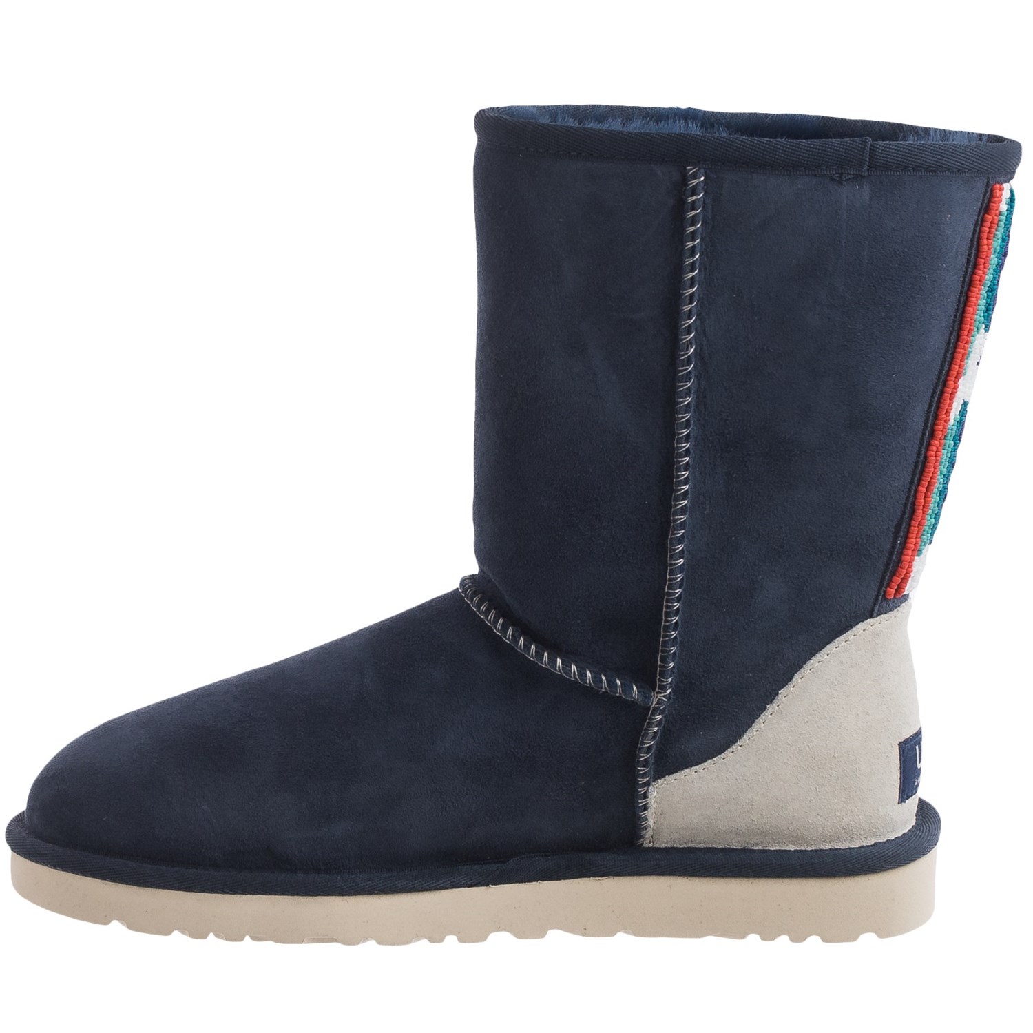 UGG® Australia Classic Short Serape Beads Boots - Suede (For Women)