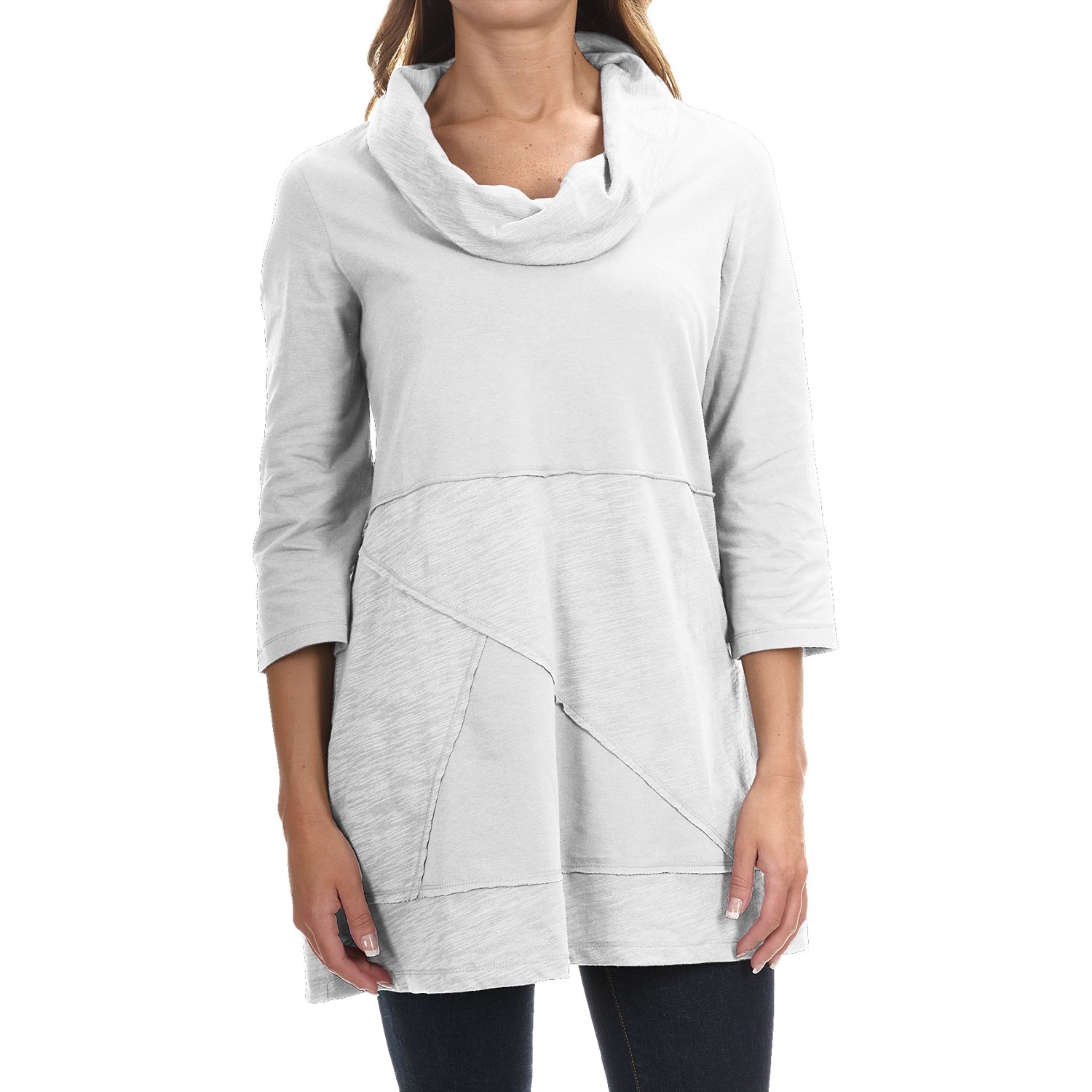 Neon Buddha Neighborhood Tunic Shirt - Cowl Neck, 3/4 Sleeve (For Women)