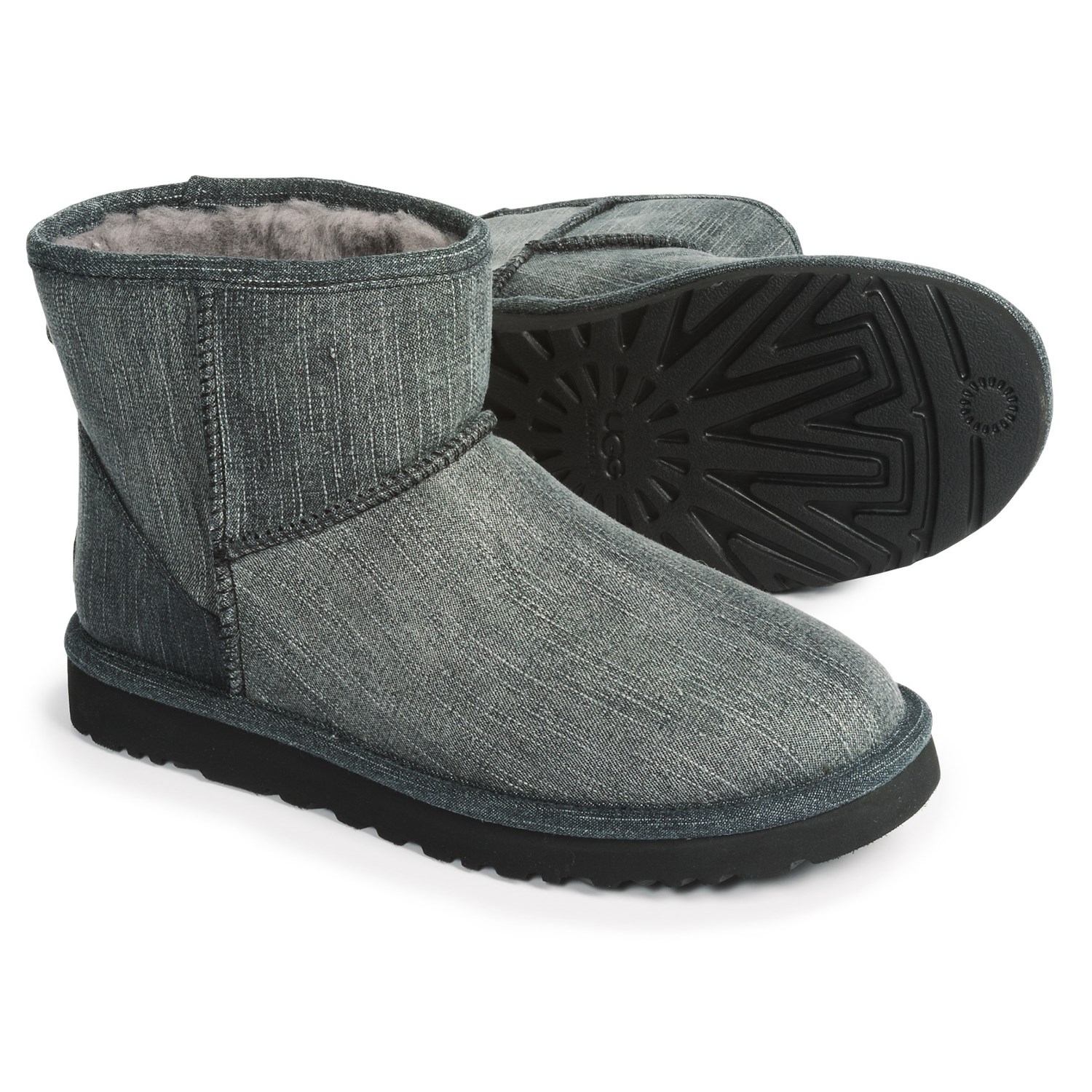 UGG® Australia Classic Mini Washed Denim Boots - UGGpure® (For Men)