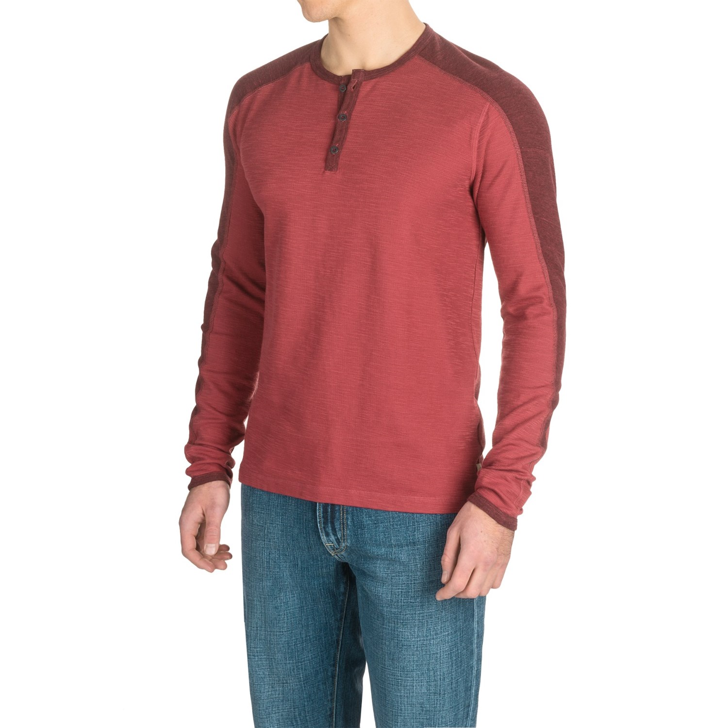 Agave Calico Henley Shirt - Long Sleeve (For Men)