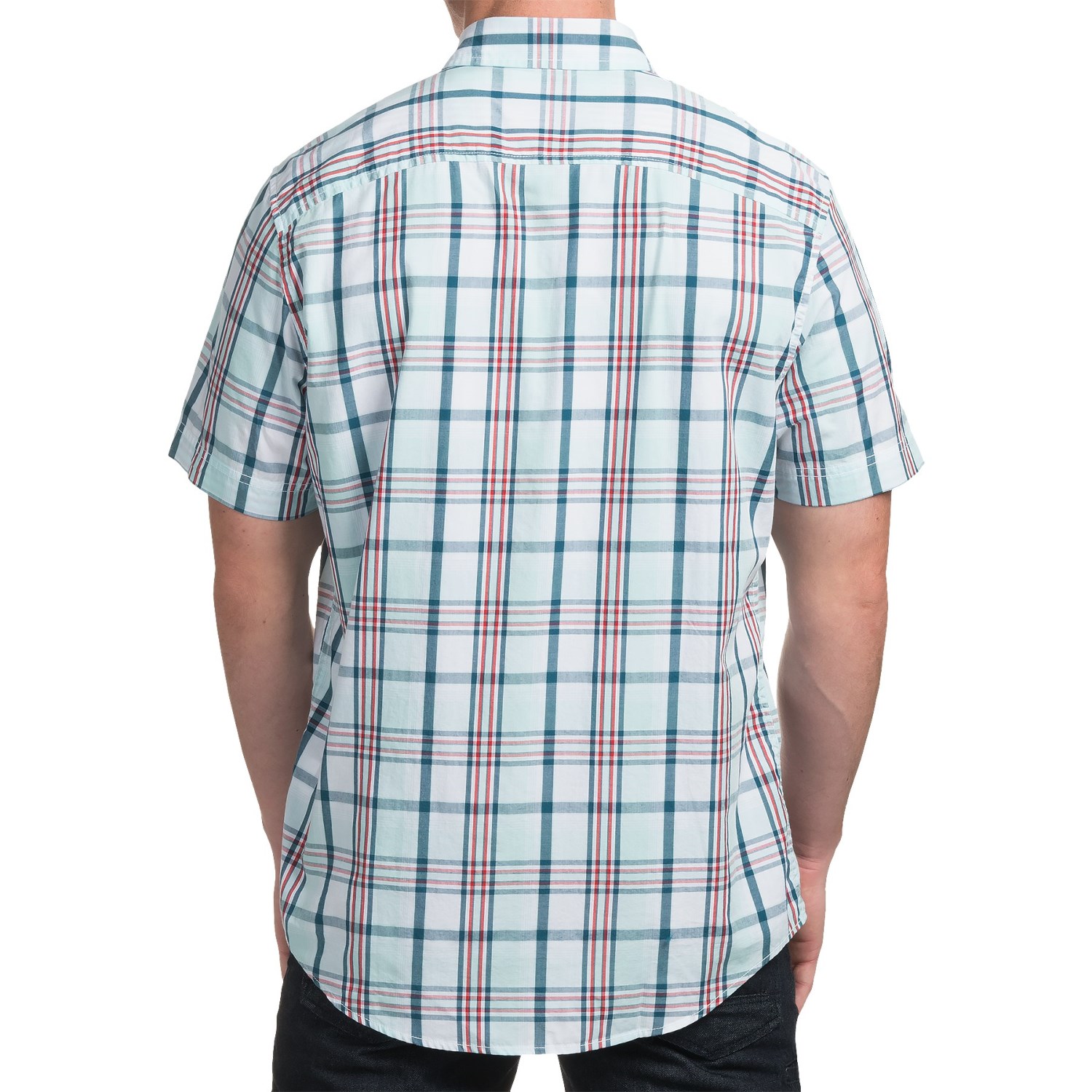 Timberland Large Check Shirt - Short Sleeve (For Men)