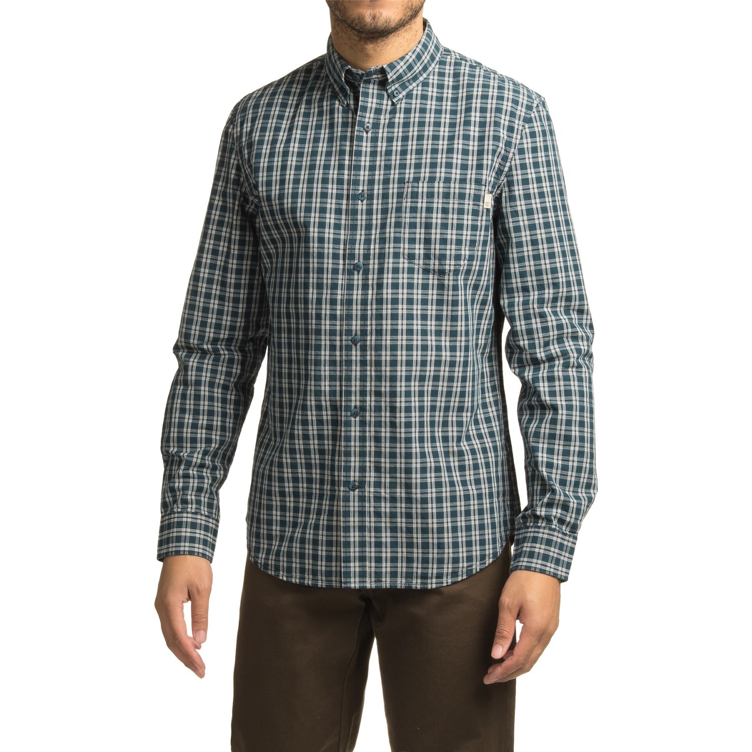 Timberland Gale River Small Check Shirt - Slim Fit, Long Sleeve (For Men)