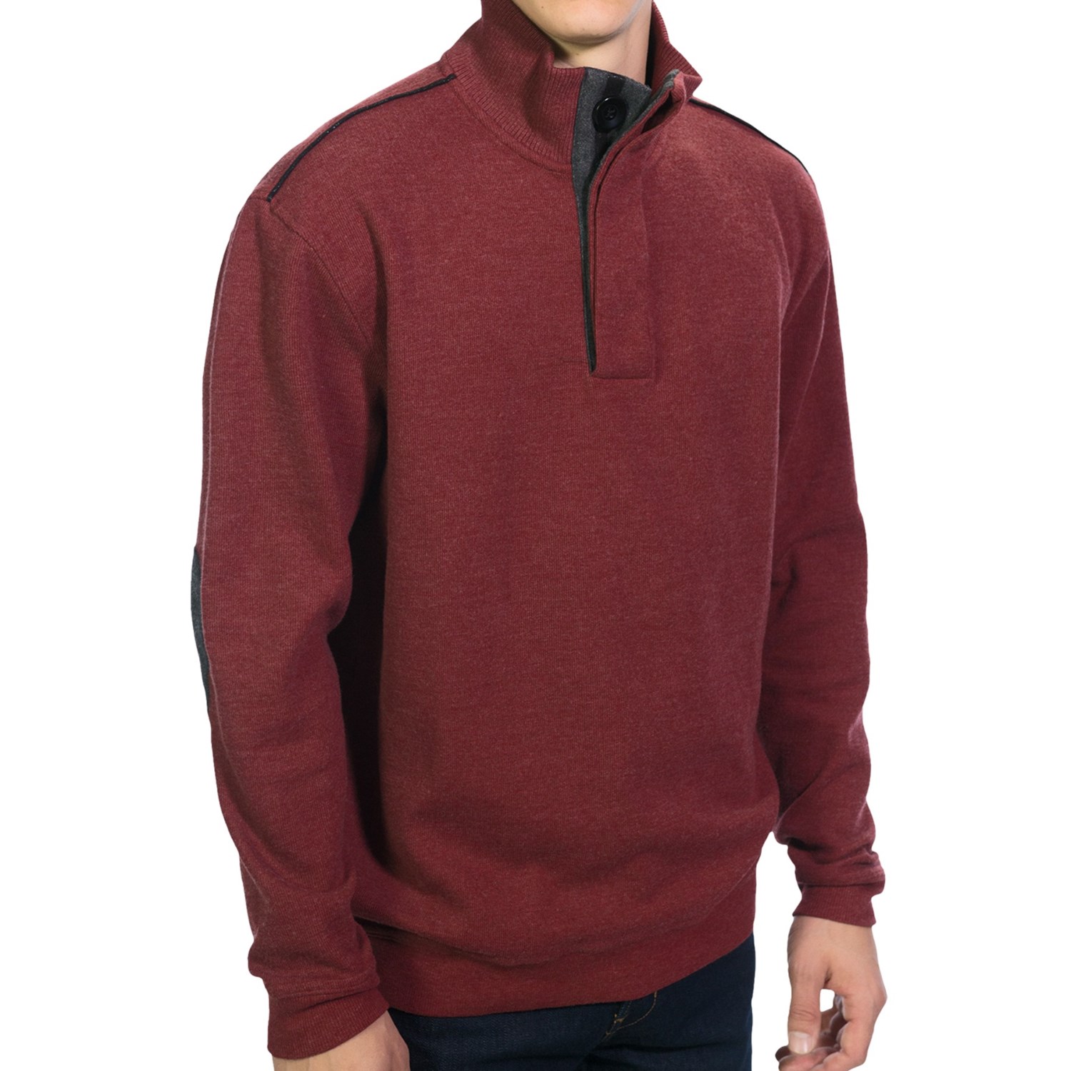 Viyella Mock Neck Sweater (For Men)