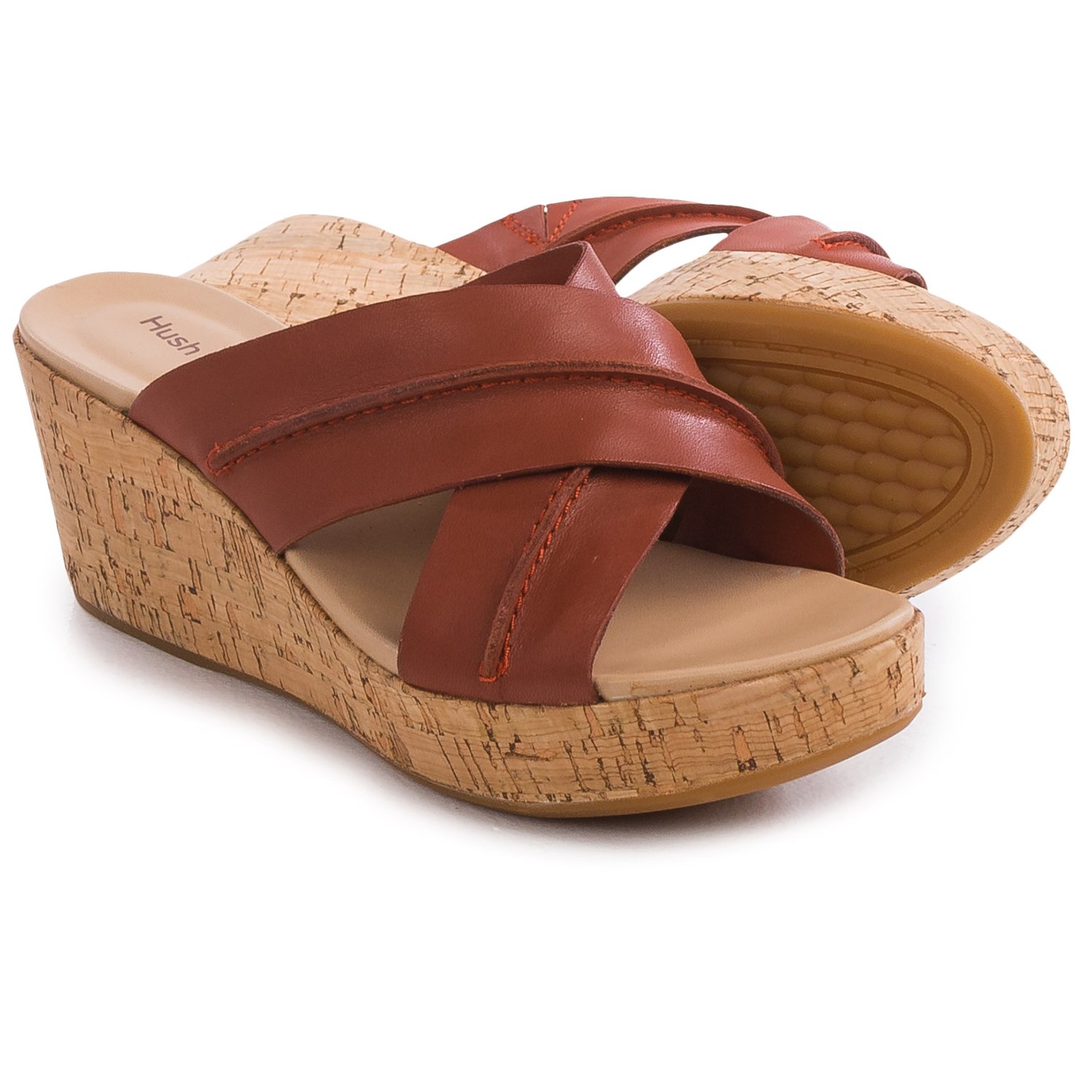 Hush Puppies Belinda Durante Wedge Sandals - Leather (For Women)