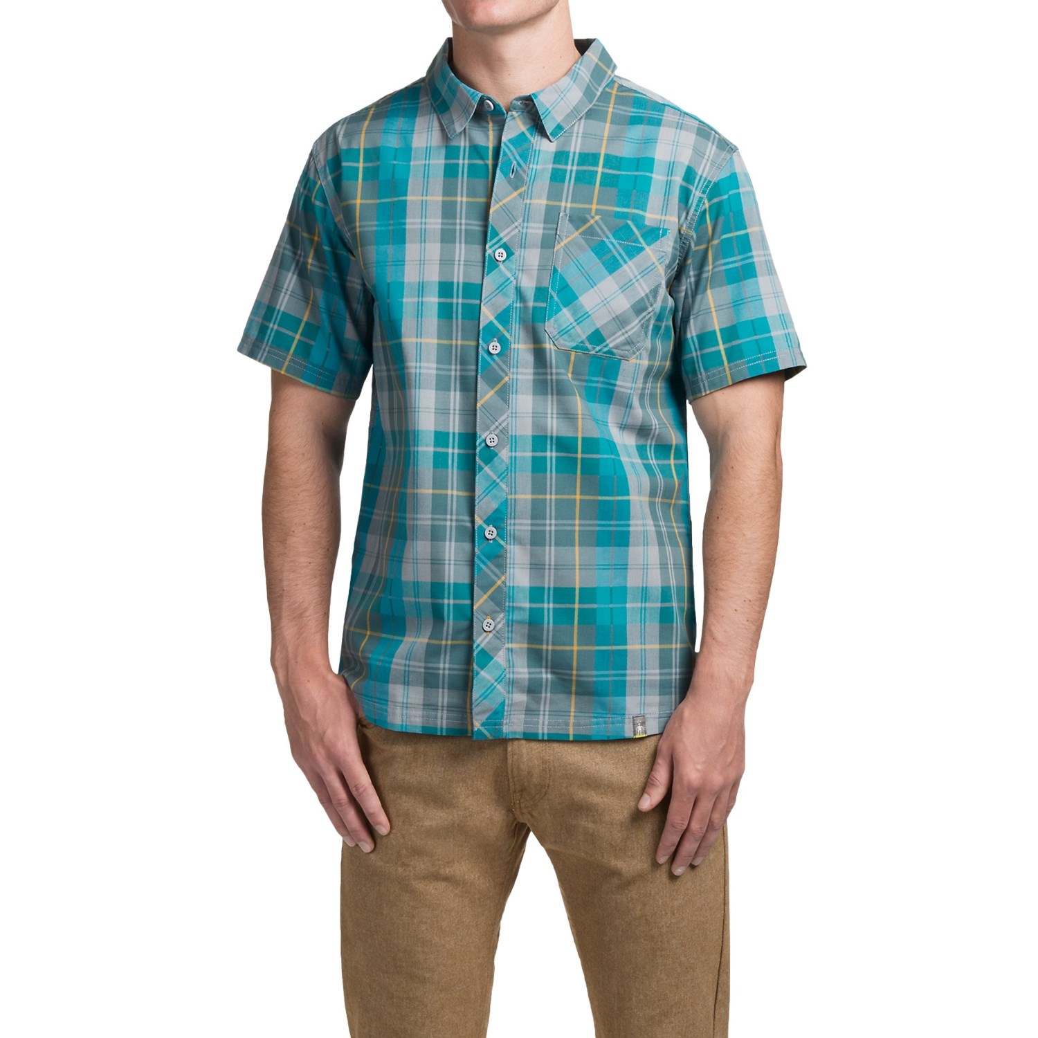 SmartWool Summit County Plaid Shirt - Merino Wool-Organic Cotton, Short Sleeve (For Men)