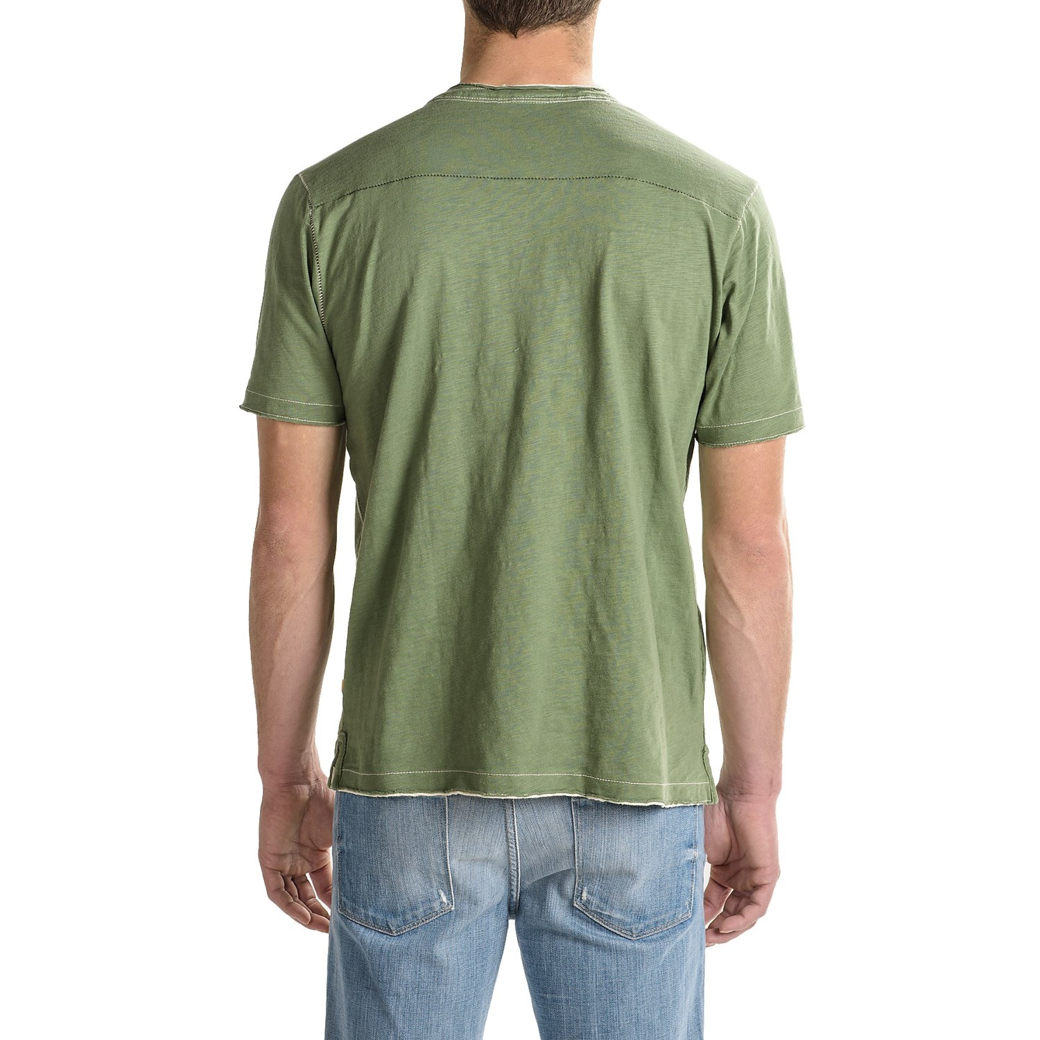 True Grit Soft Slub Vintage Henley Shirt - Short Sleeve (For Men)