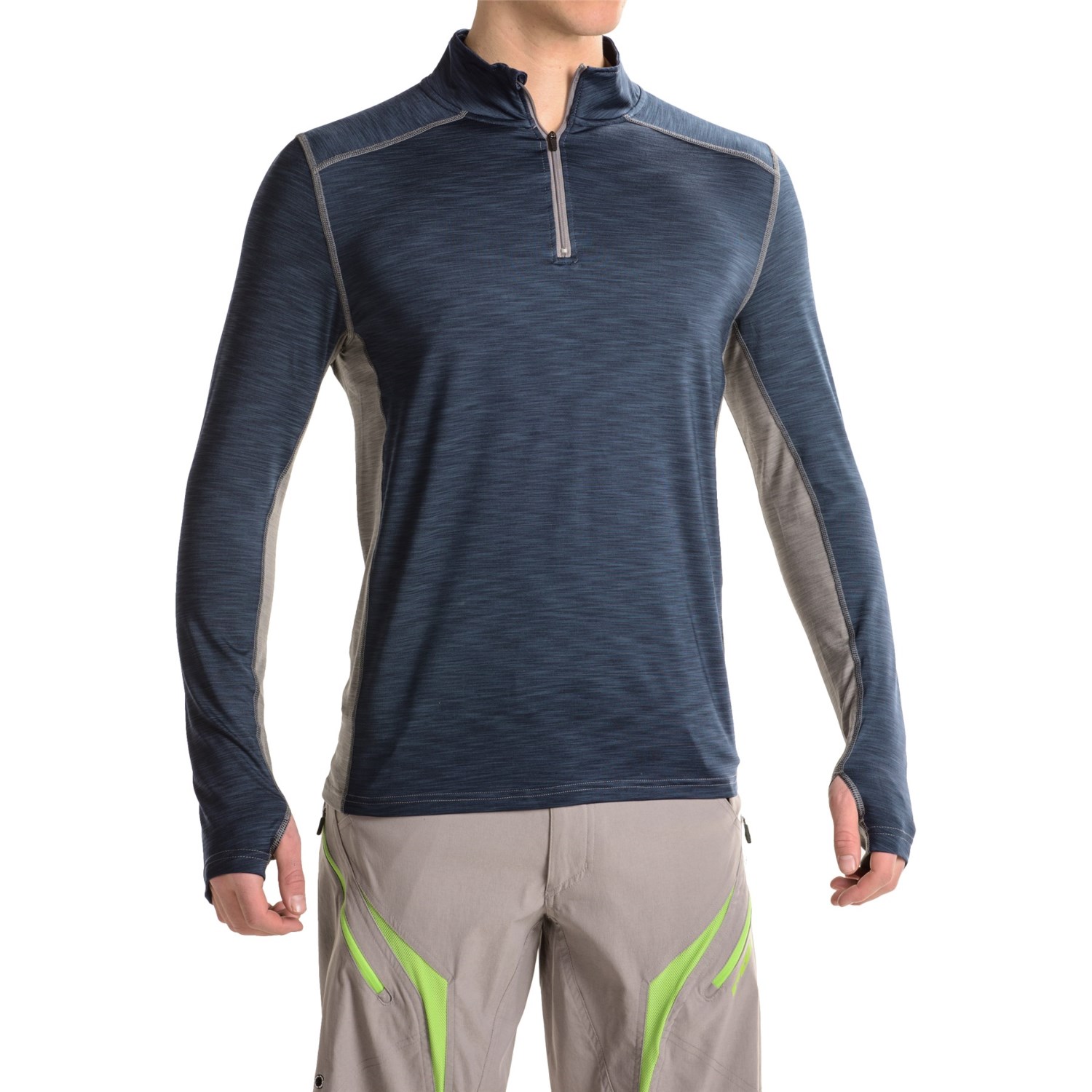 Club Ride Razz Cycling Pullover Shirt - UPF 20+, Zip Neck, Long Sleeve (For Men)