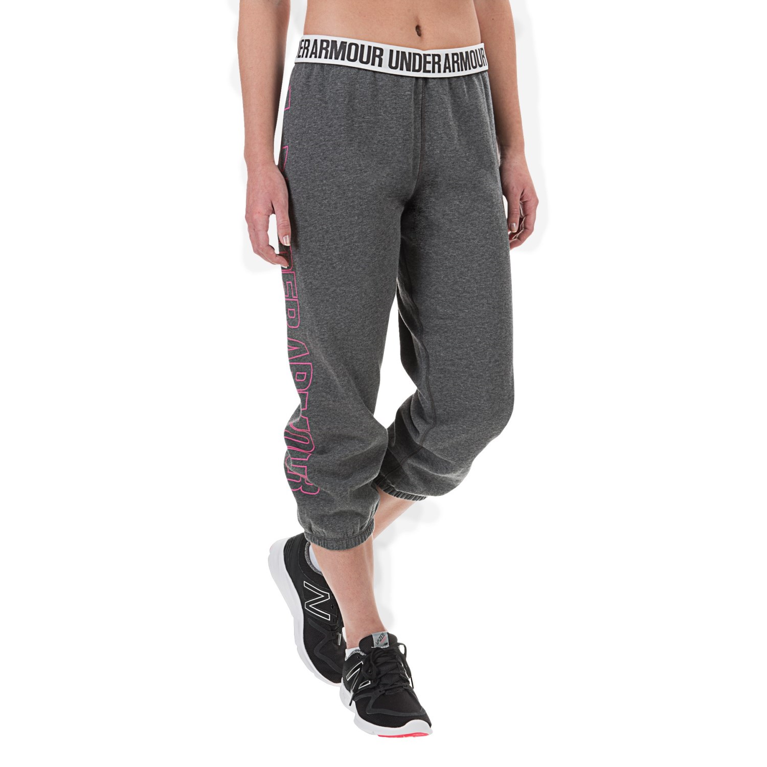 Under Armour Favorite Fleece Branded Capris (For Women)