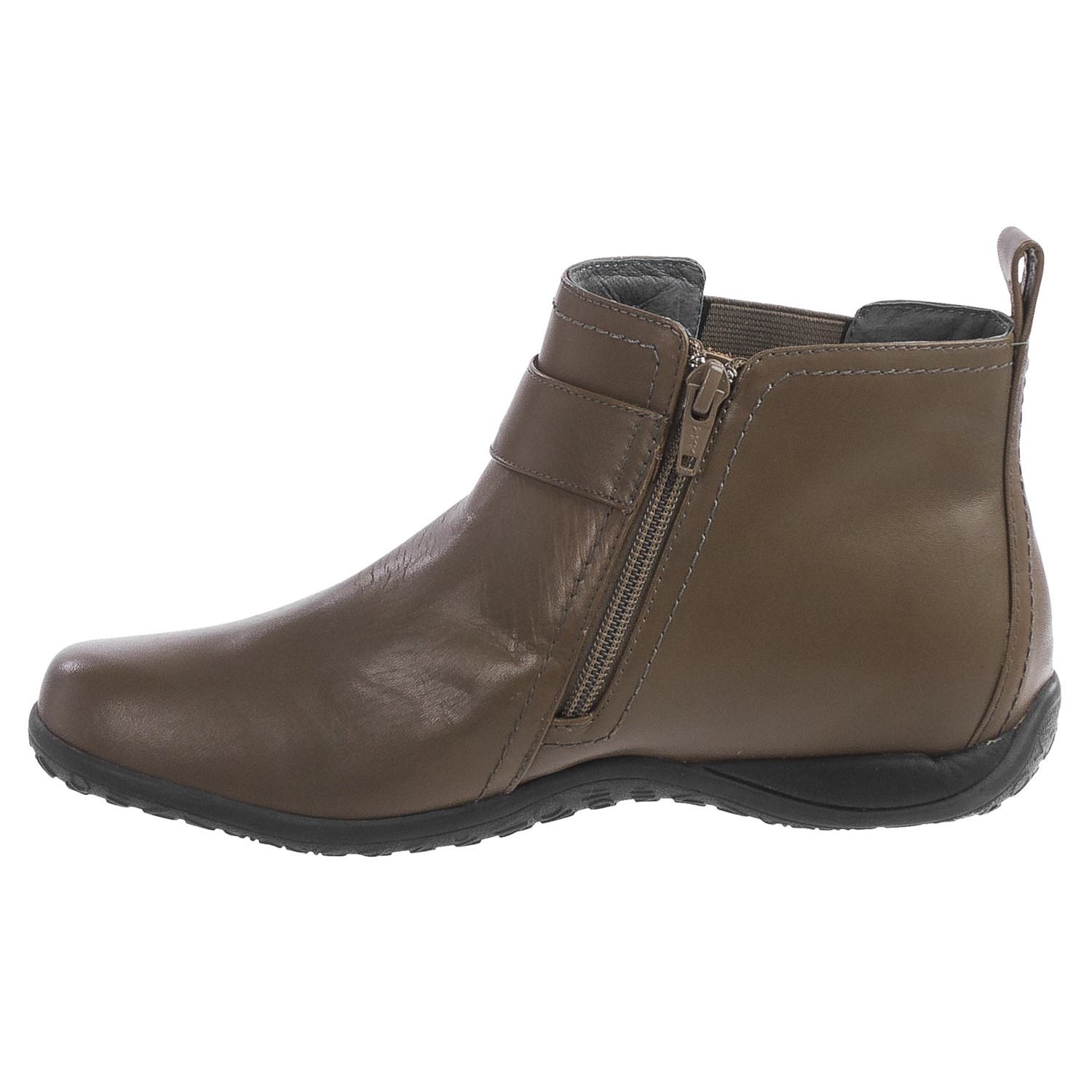 Vionic with Orthaheel Technology Adrie Ankle Boots - Leather, Side Zip (For Women)