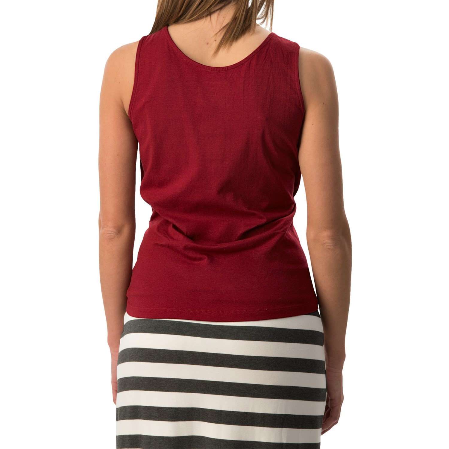 Stretch Cotton Tank Top (For Women)