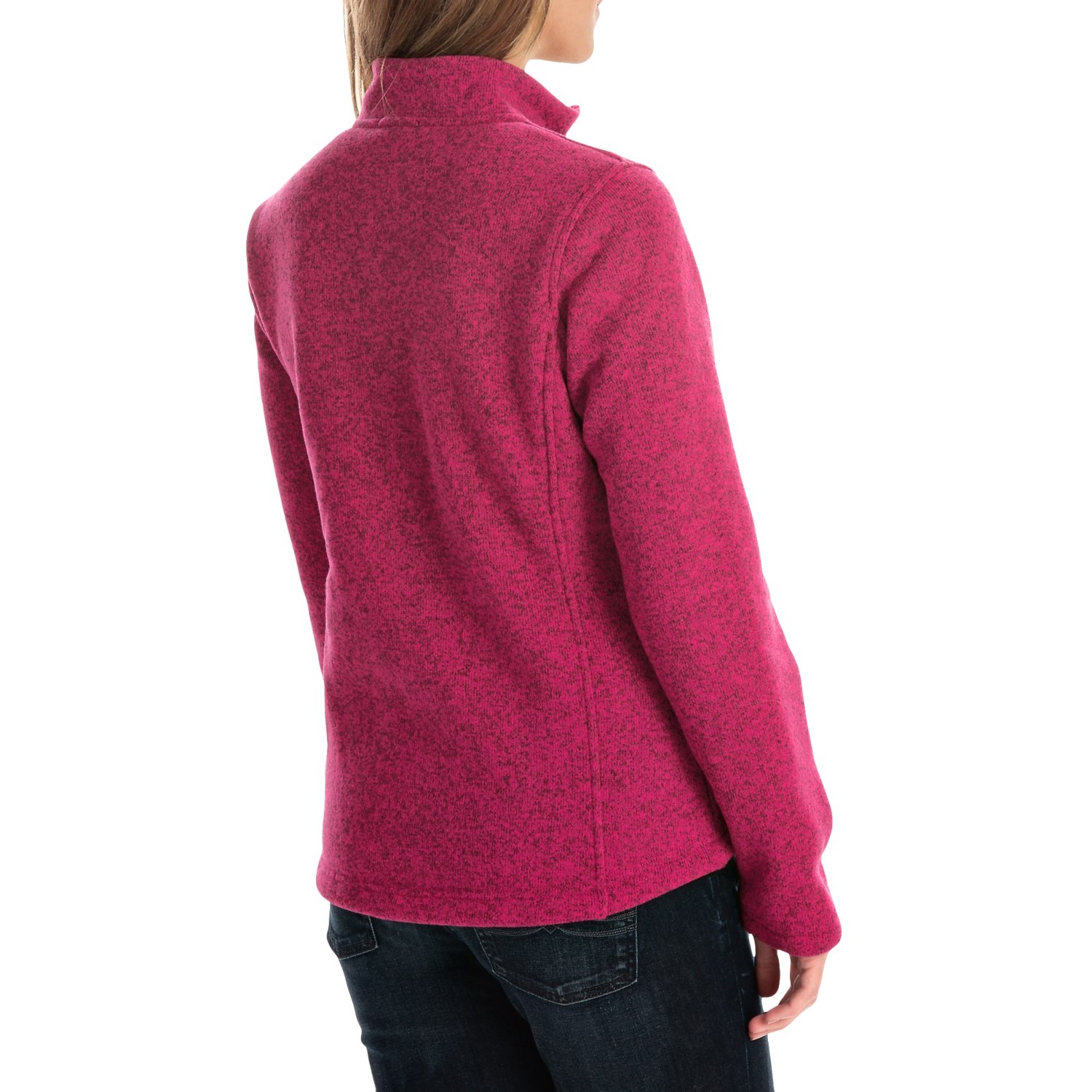 Sweater-Knit Fleece Jacket (For Women)