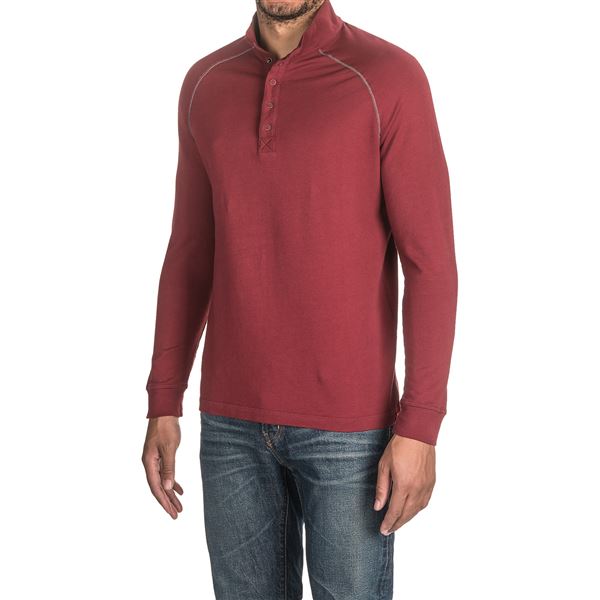 Agave Warren Henley Shirt - Supima® Cotton, Long Sleeve (For Men)