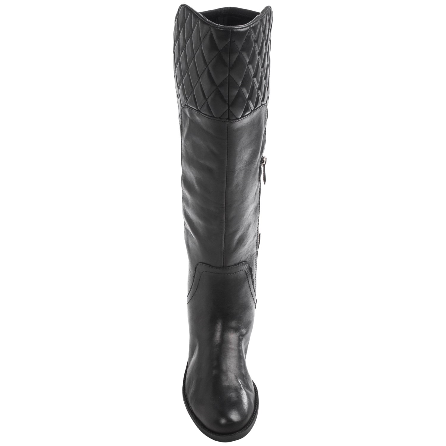 Adrienne Vittadini Keith Quilted Knee High Boots - Leather (For Women)