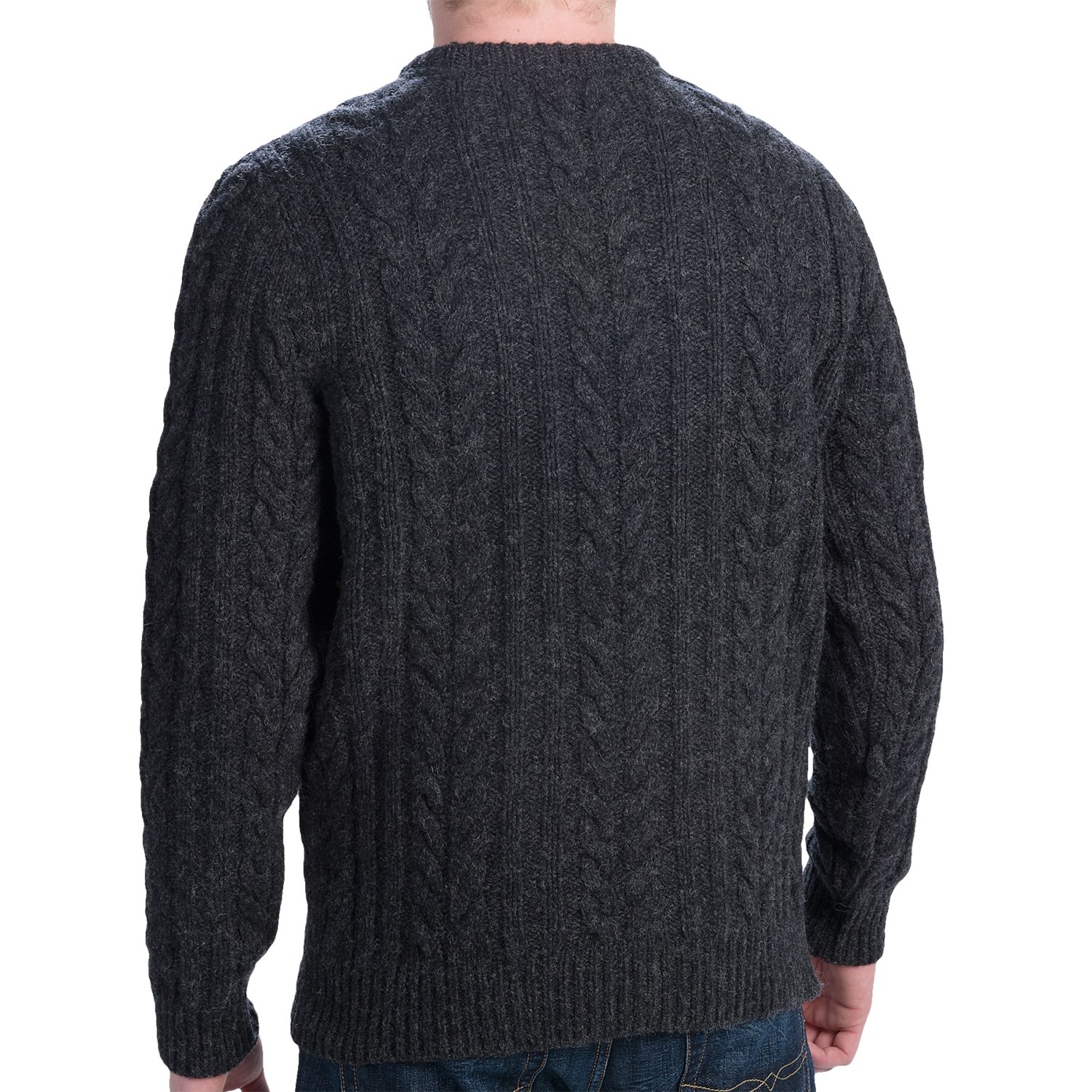 Barbour Rope Cable-Knit Sweater - Shetland Wool (For Men)