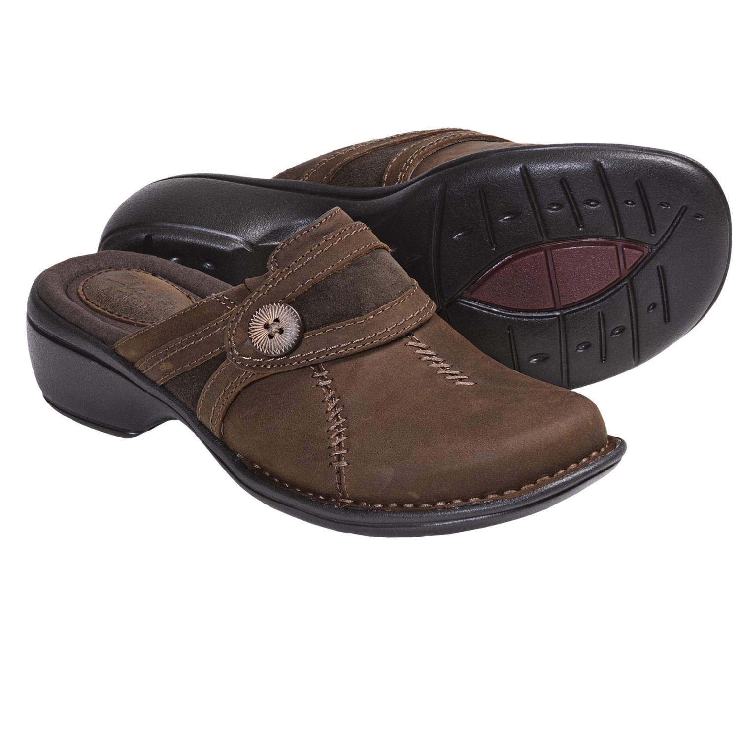 Clarks Mill River Leather Clogs (For Women)