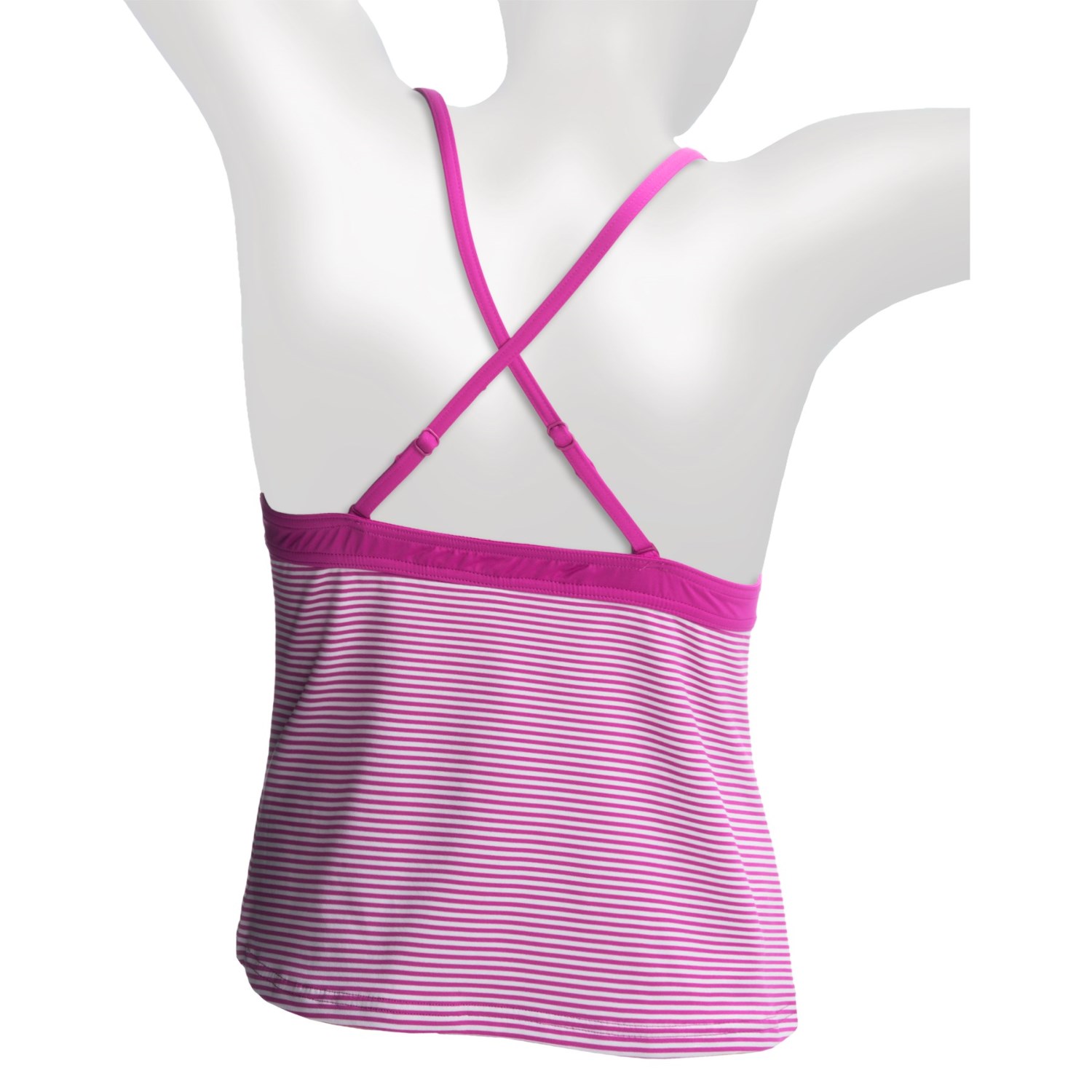 JAG Stripe Effect Take Shape Tankini Top (For Women)