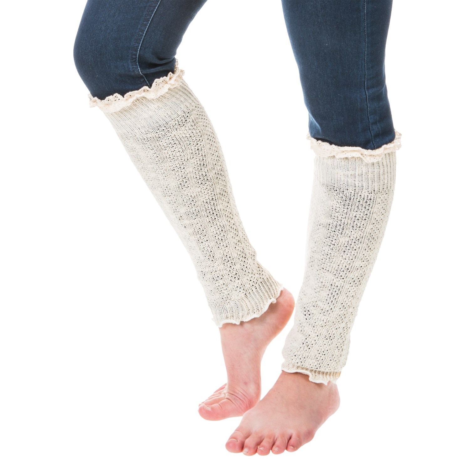 B.O.C. by Born Marled Leg Warmers - Crochet Trim (For Women)