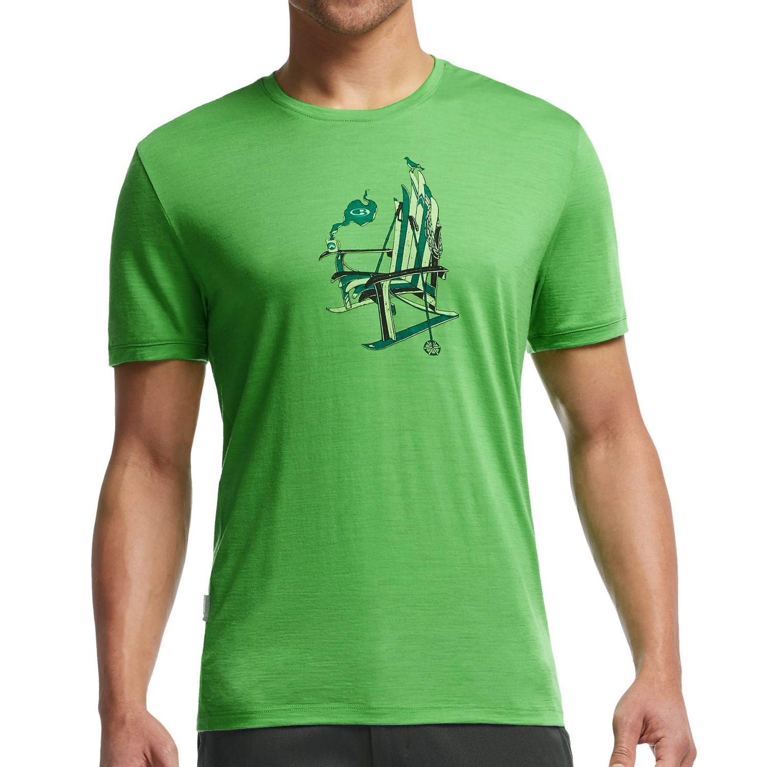 Icebreaker Tech Lite Ski Rocker Shirt - UPF 20+, Merino Wool Blend, Short Sleeve (For Men)