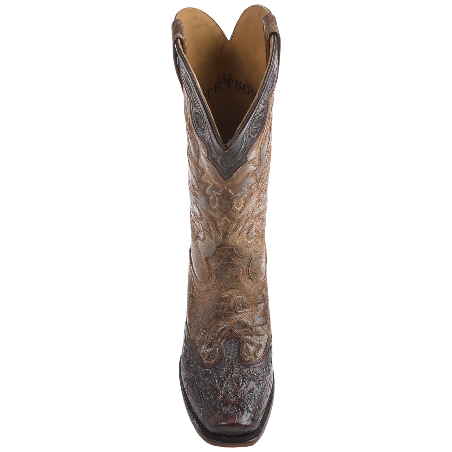 Stetson Delamar Cowboy Boots - Square Toe, 13” (For Men)