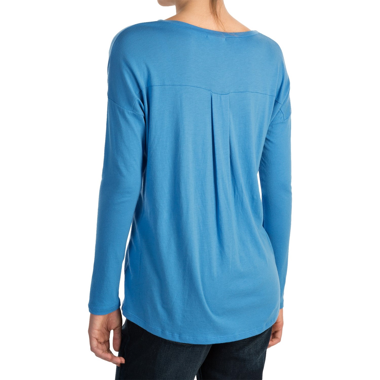 Lilla P Pocket Front T-Shirt - Pima Cotton-Modal, Long Sleeve (For Women)