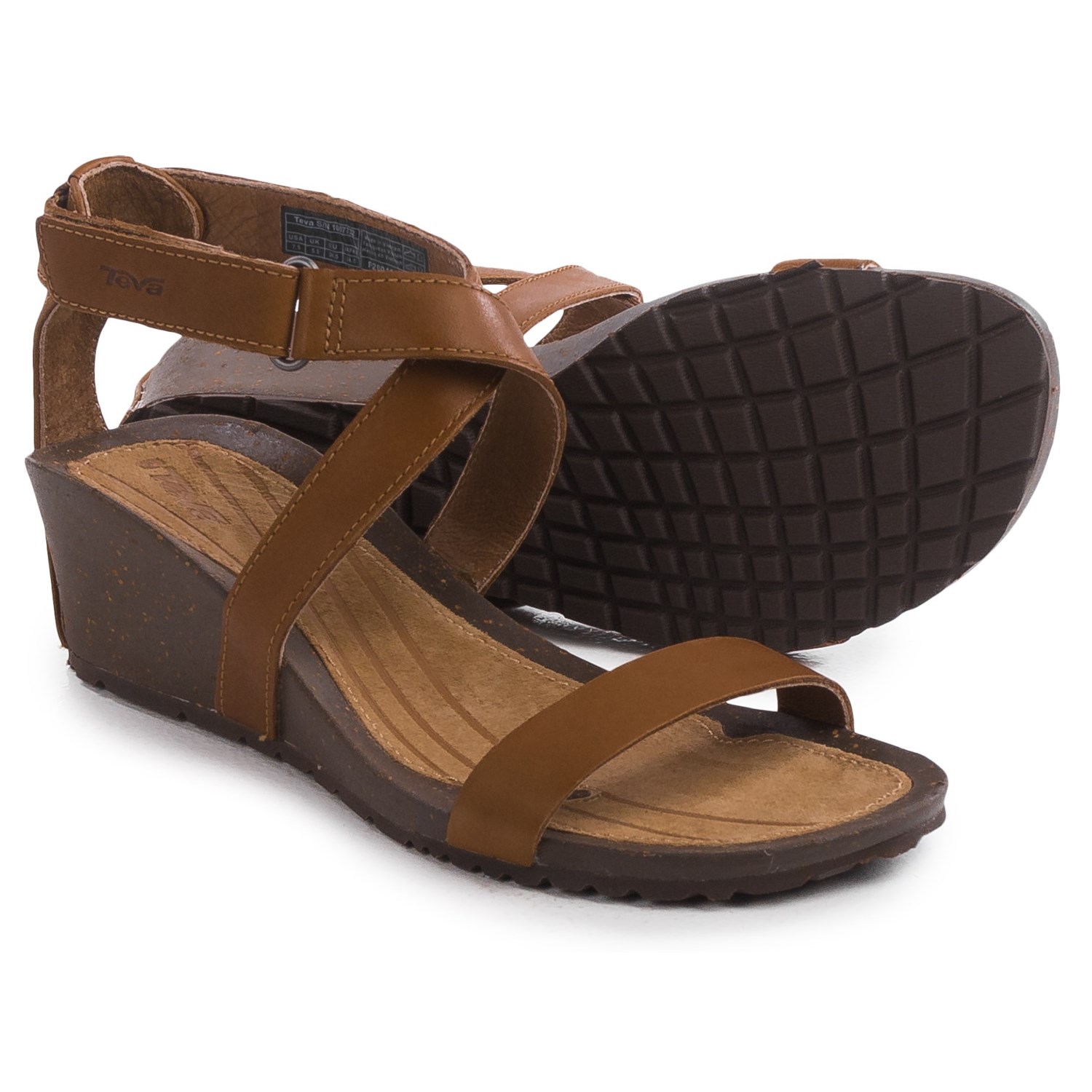 Teva Cabrillo Strap Wedge 2 Sandals - Leather (For Women)