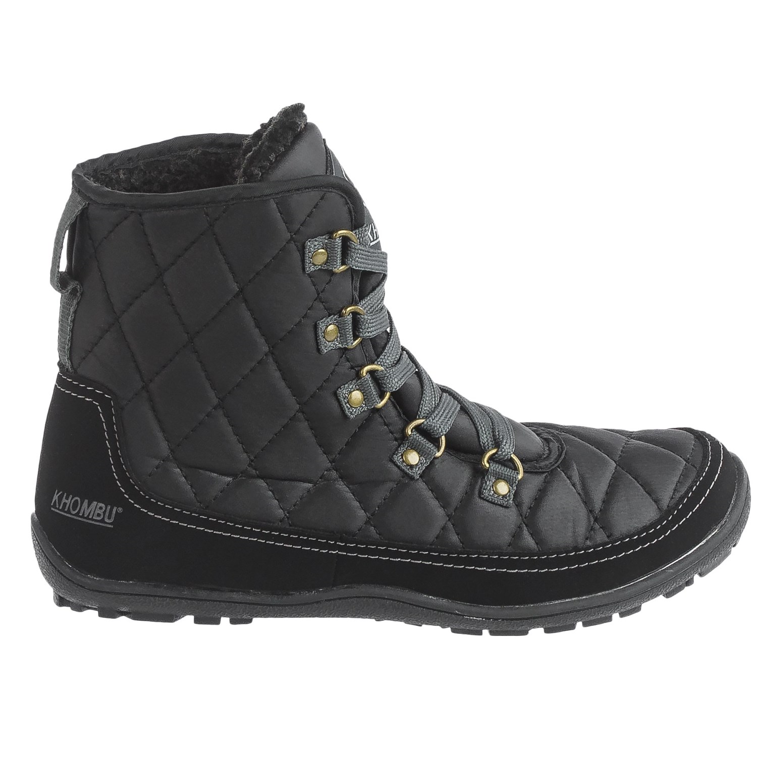 Khombu Serina Quilted Lace-Up Boots - Waterproof, Insulated (For Women)