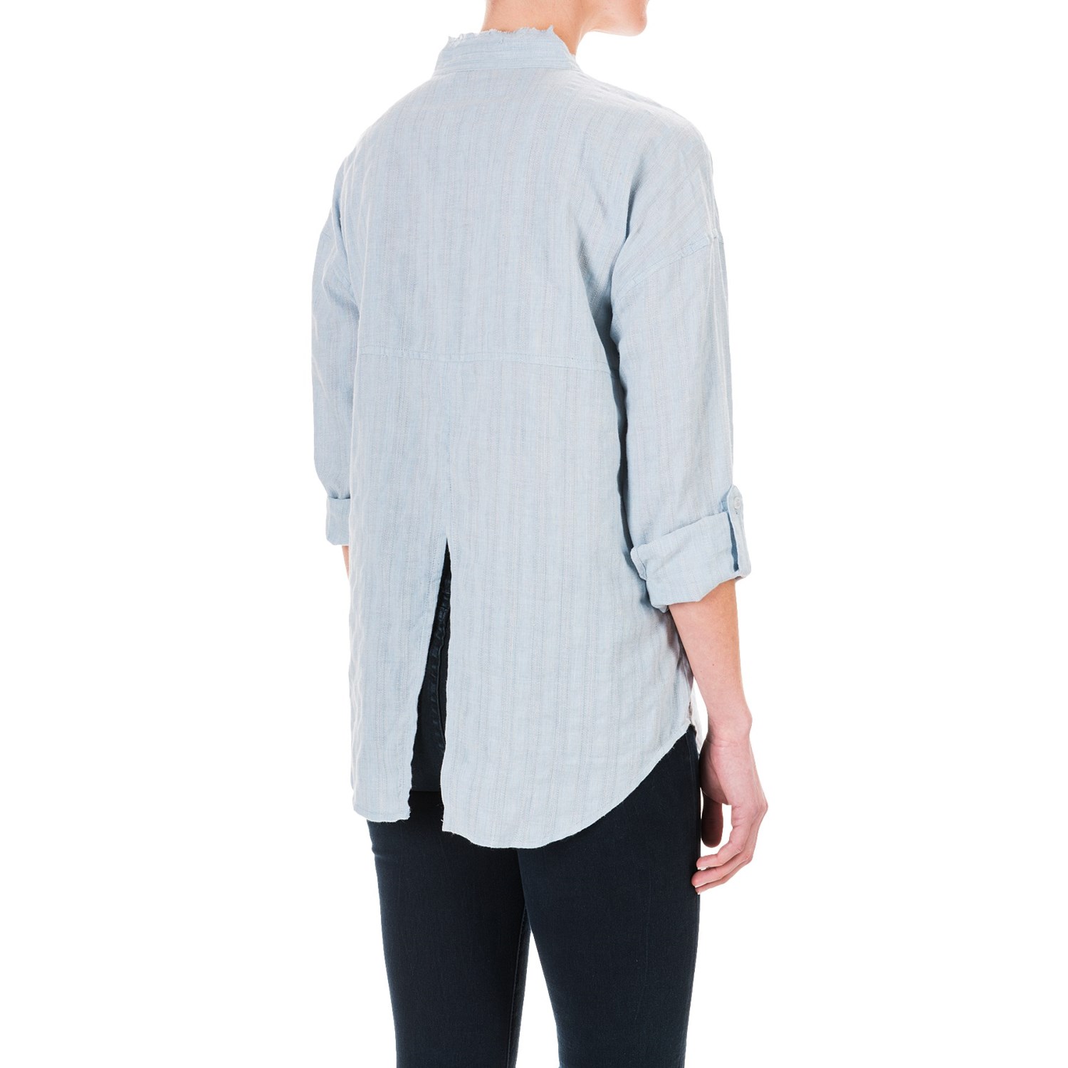 dylan Washed Workmen’s Stripe Shirt - Long Sleeve (For Women)