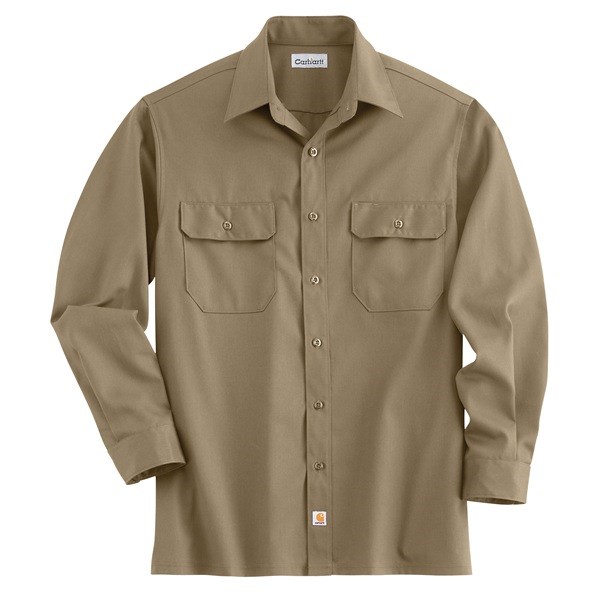 Carhartt Twill Work Shirt - Long Sleeve (For Tall Men)