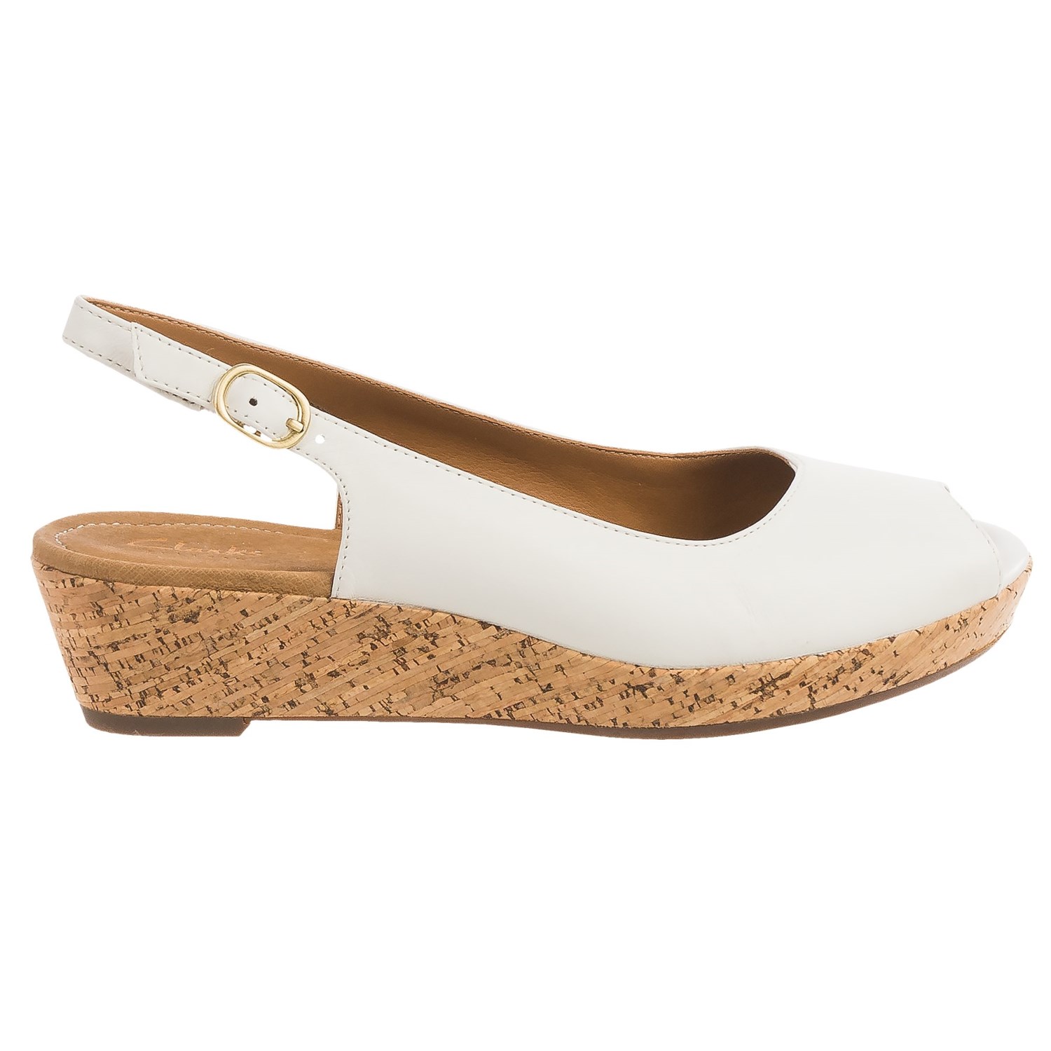 Clarks Orlena Currant Wedge Sandals - Leather (For Women)