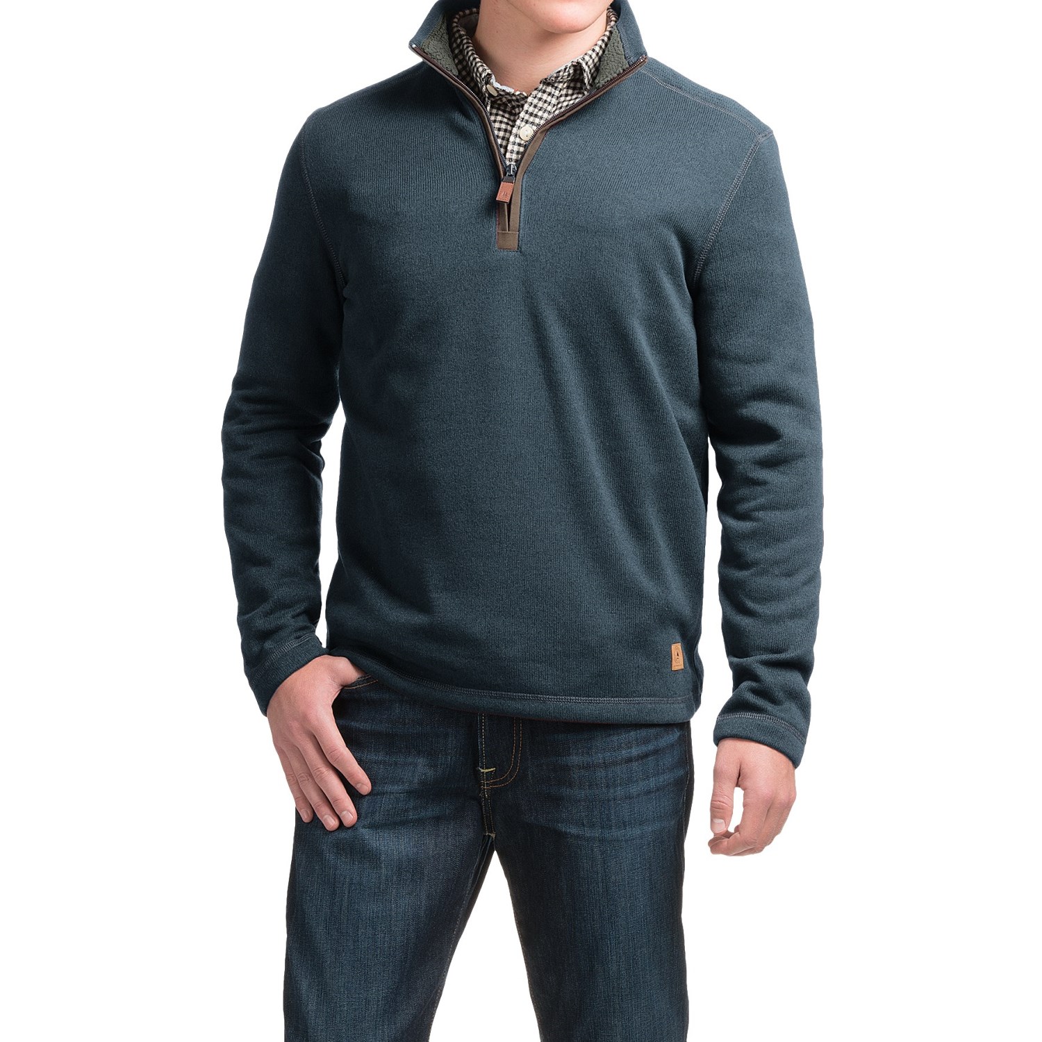 G.H. Bass & Co. Zip Neck Fleece Sweater (For Men)