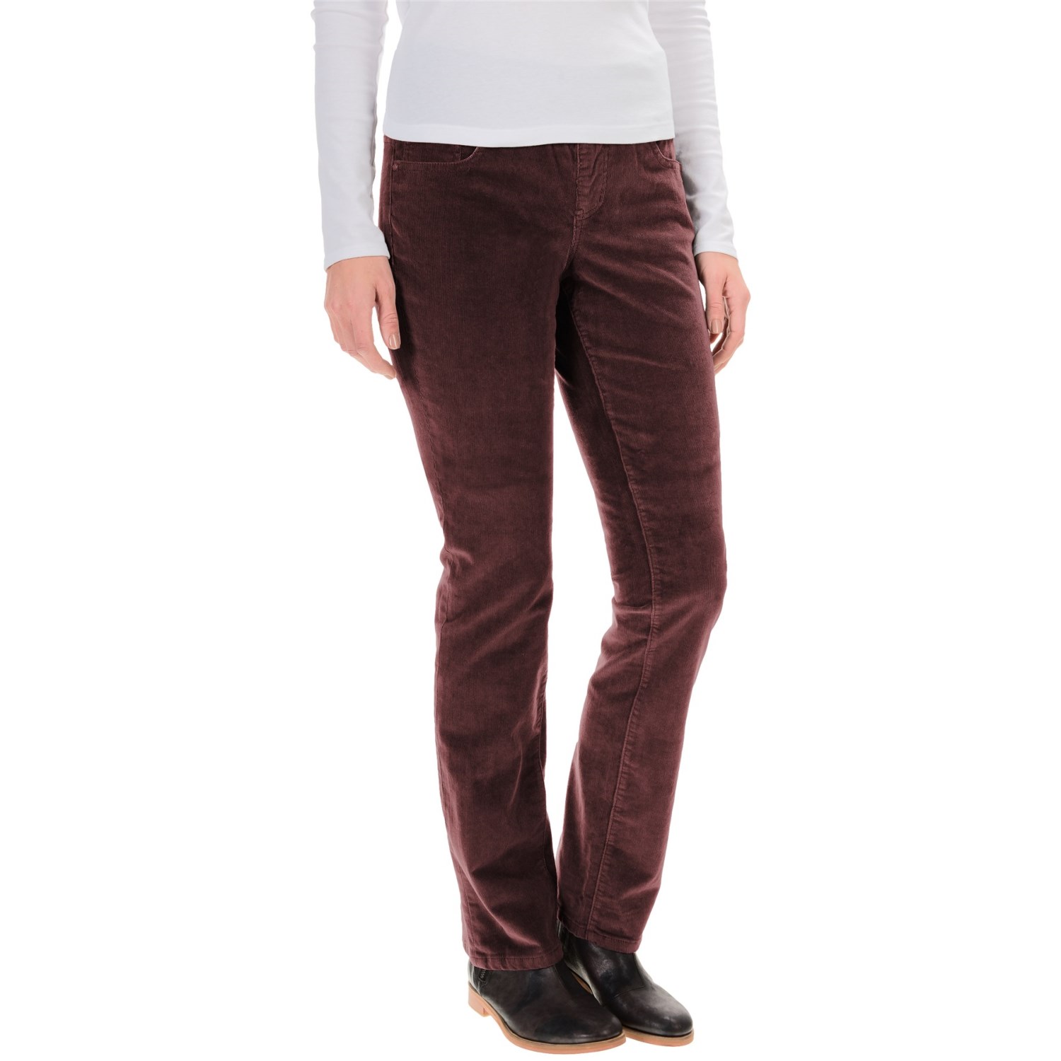 JAG Peri Corduroy Pants - High Rise, Straight Leg (For Women)