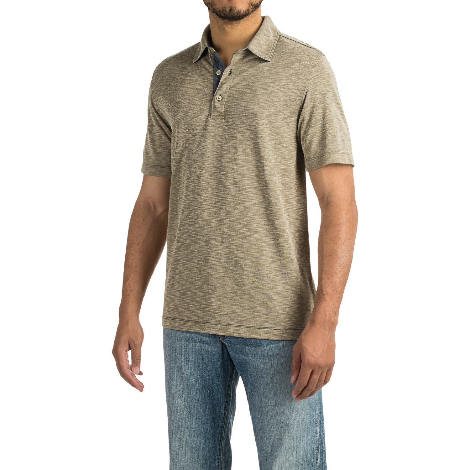 Pique Polo Shirt - Short Sleeve (For Men)