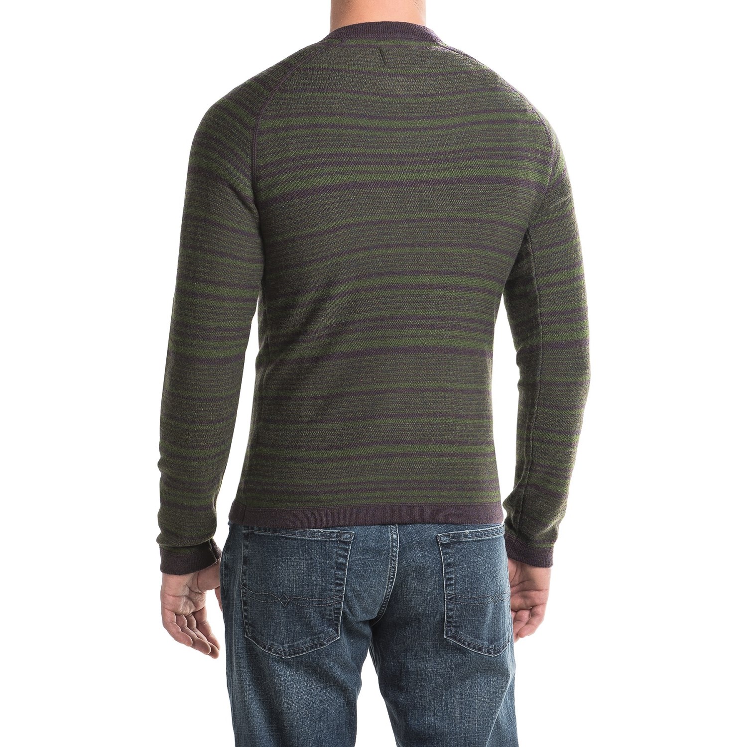 Royal Robbins Fireside Wool V-Neck Stripe Sweater (For Men)