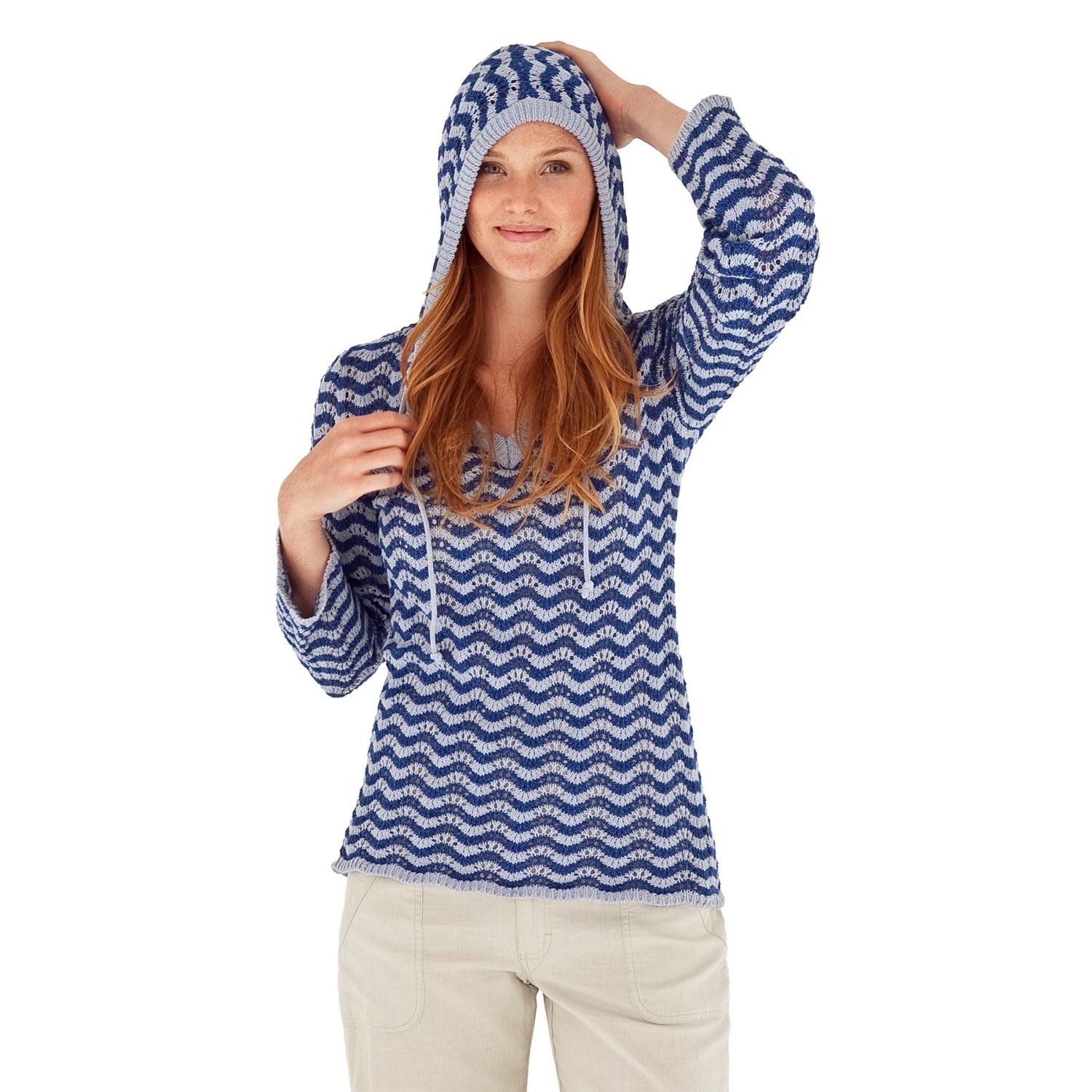 Royal Robbins Traveler Pointelle Stitch Knit Hoodie (For Women)