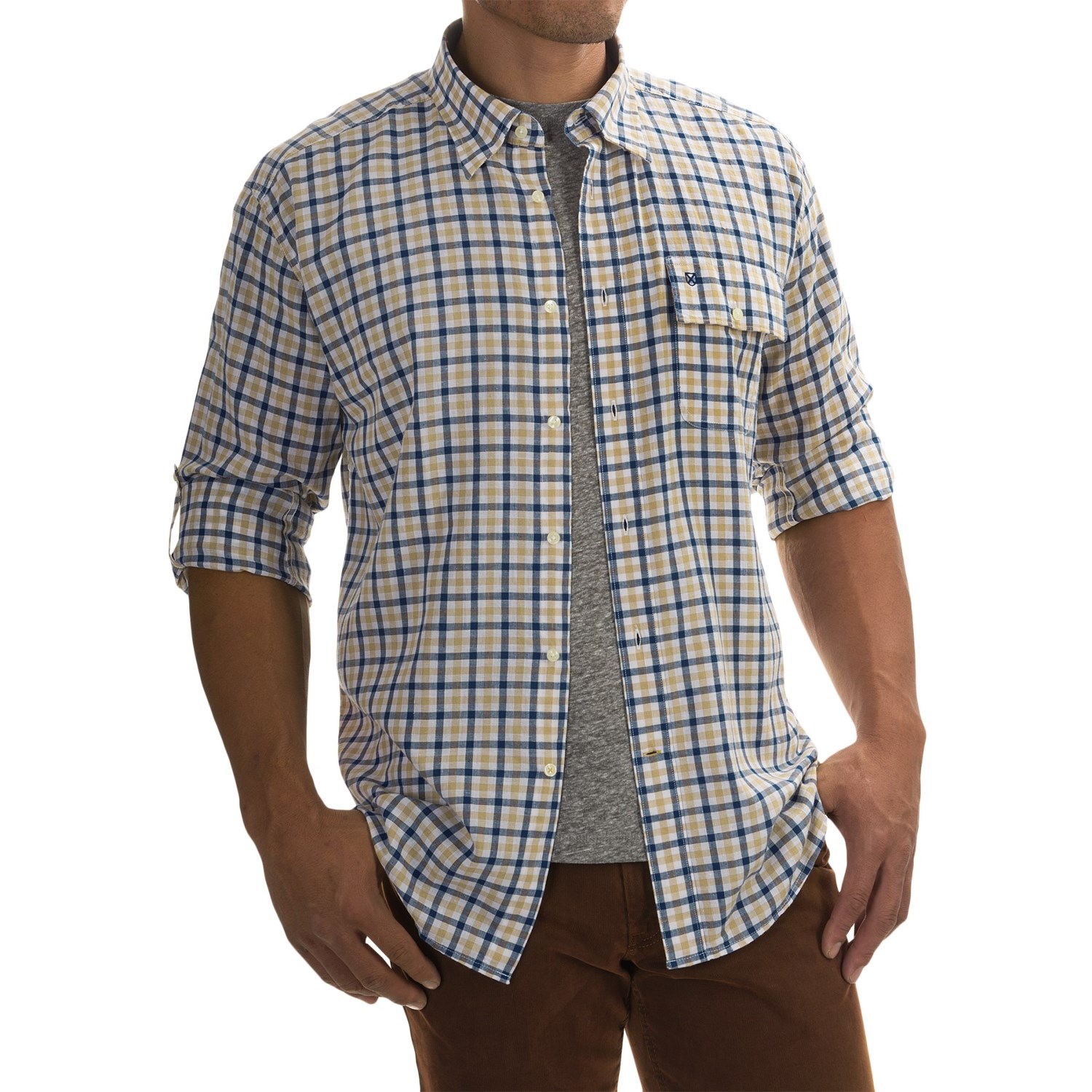 Barbour Lens Shirt - Button Front, Long Sleeve (For Men)