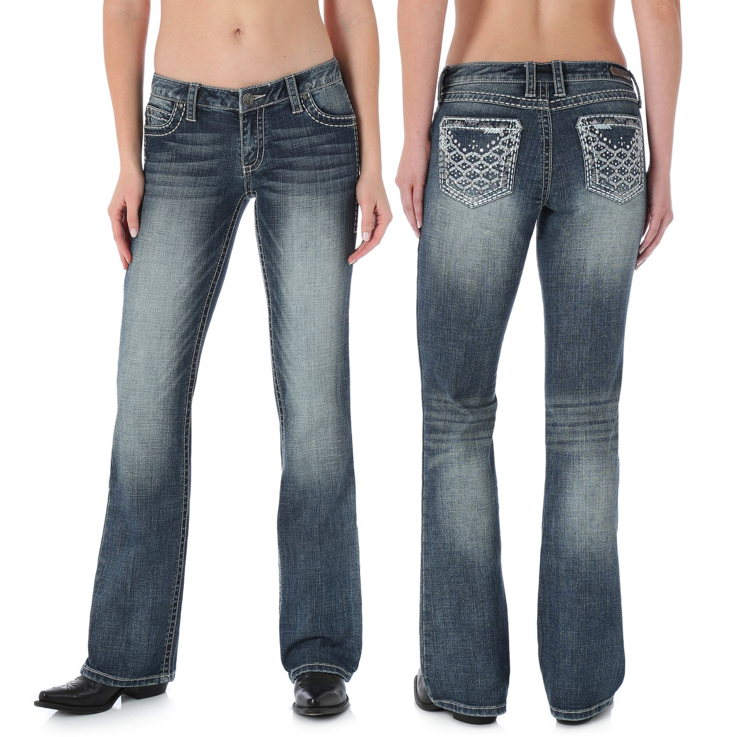 Wrangler Rock 47 Ultra Low Rise Jeans (For Women)